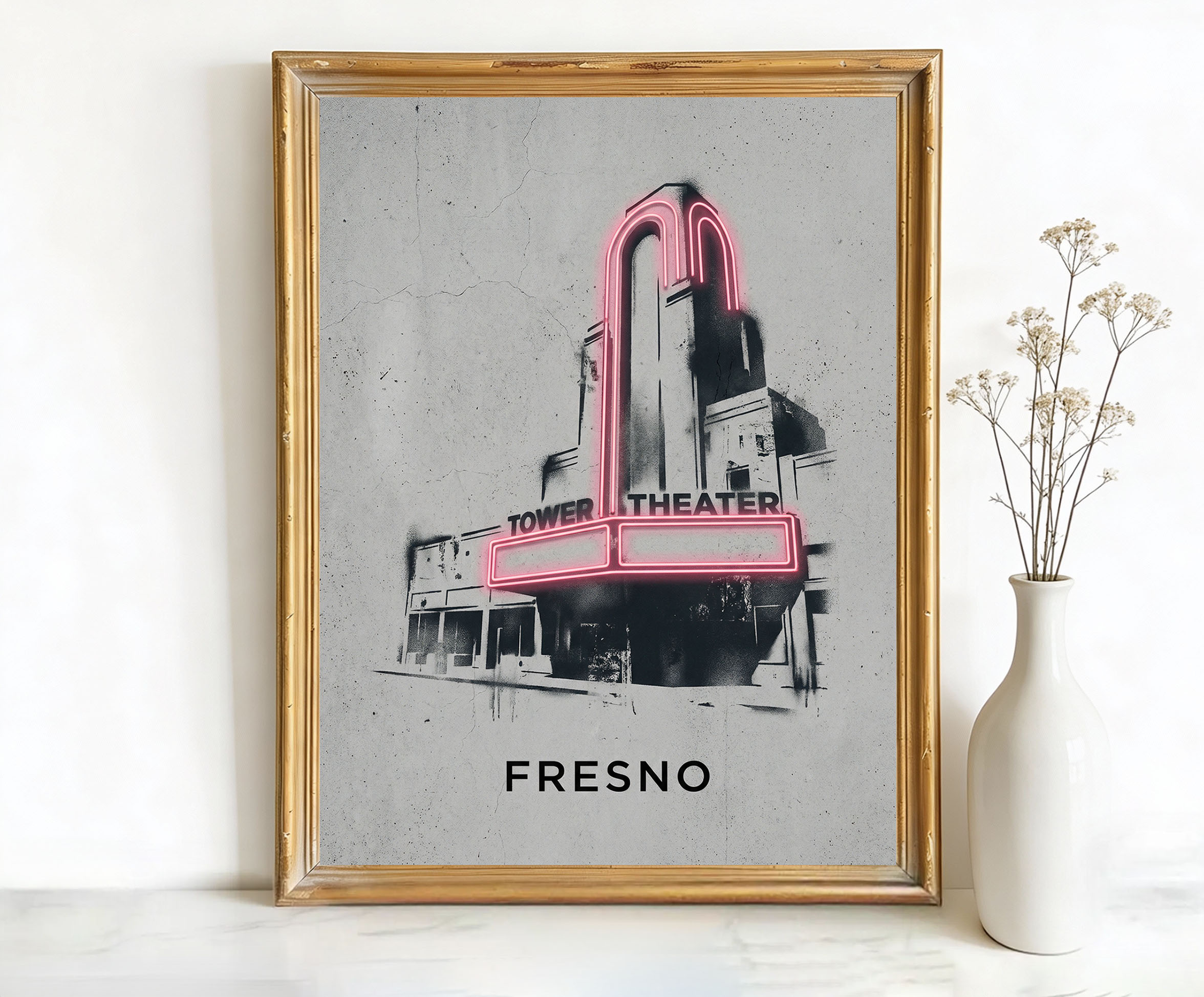 Fresno California Tower Theater Art