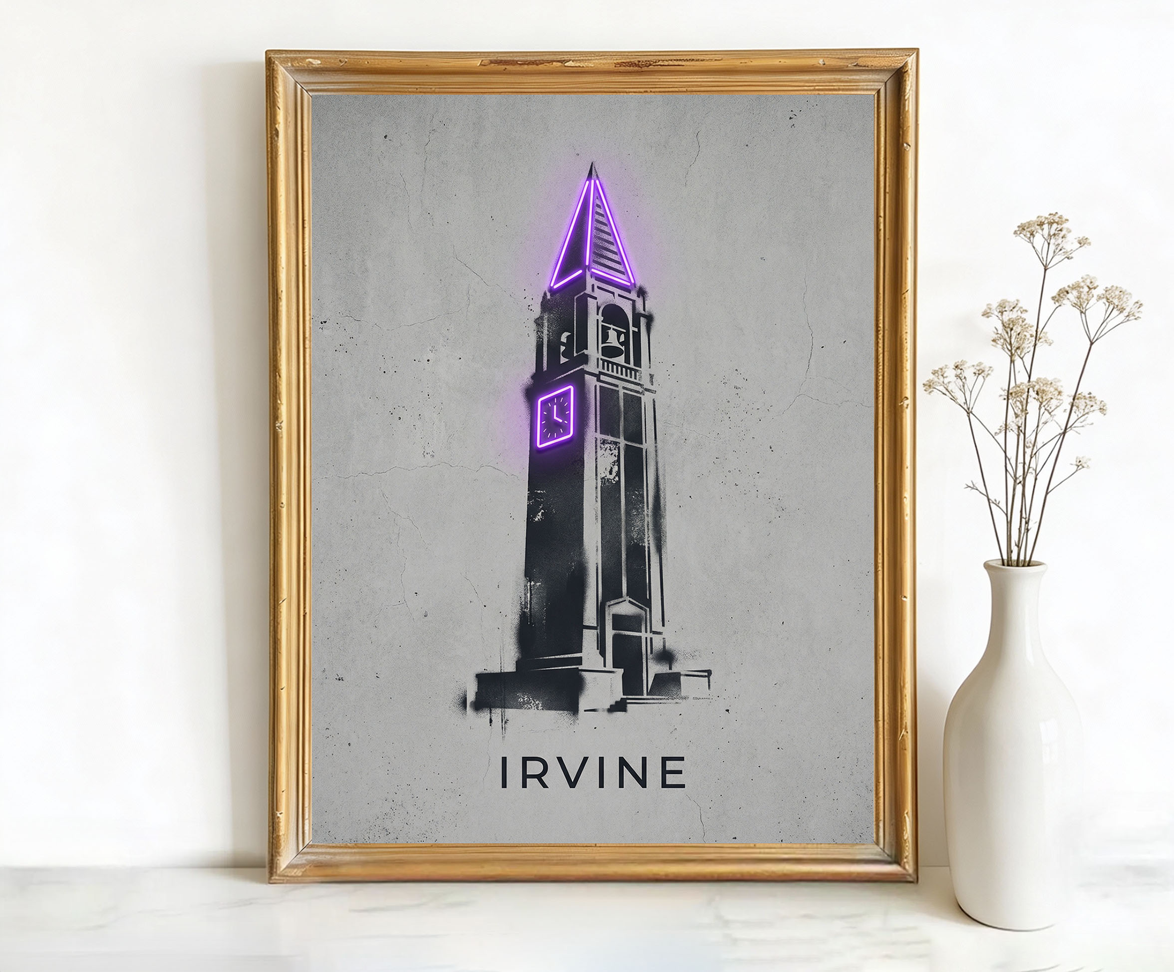 Irvine California Administrative Building Tower Art