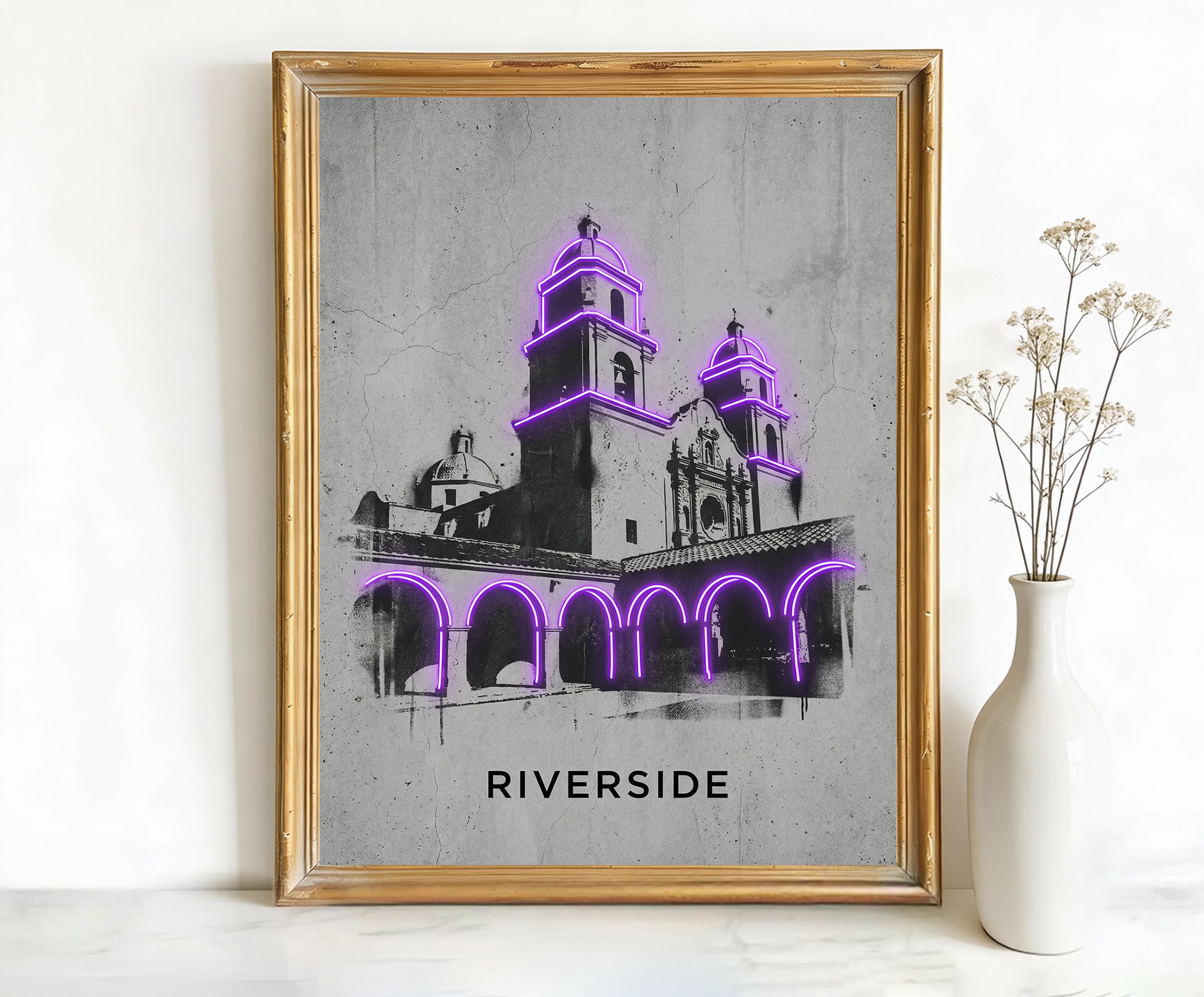 Riverside California Mission San Francisco Solano Art