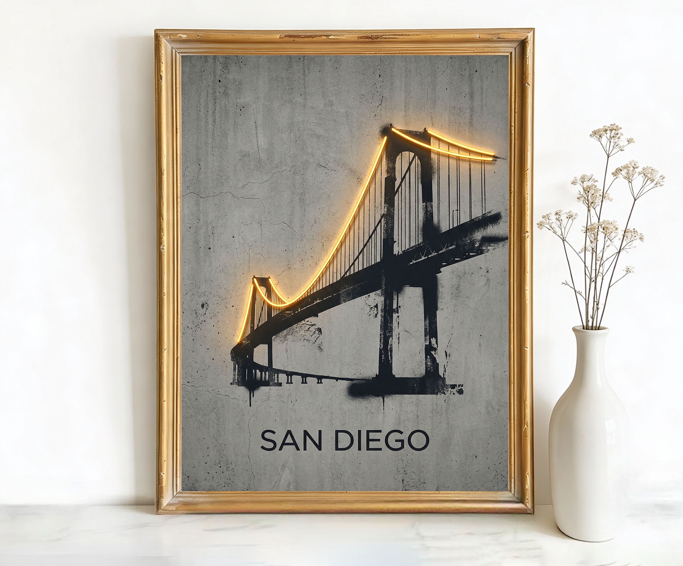 San Diego California Coronado Bridge Art