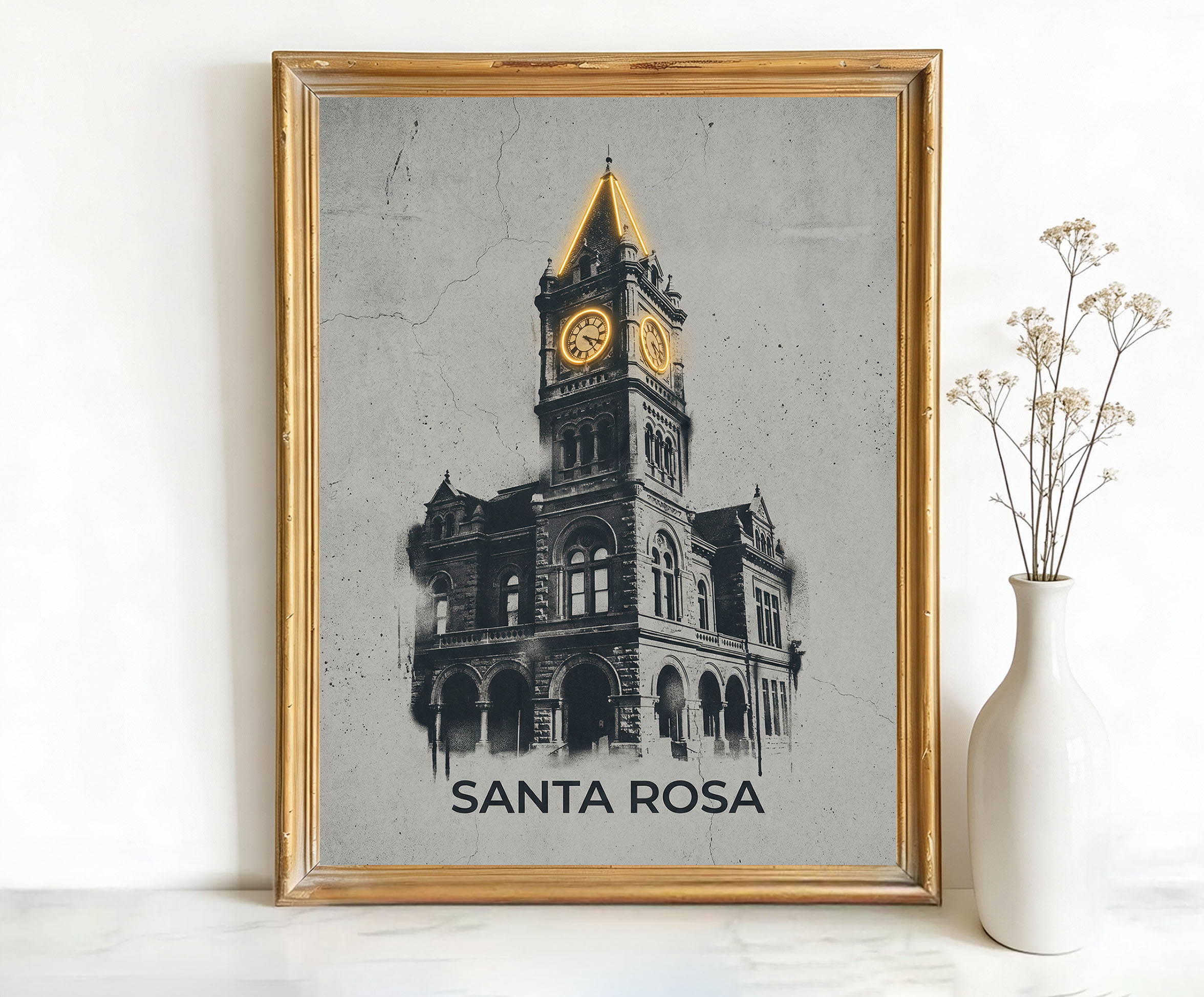 Santa Rosa California Sonoma County Courthouse Art
