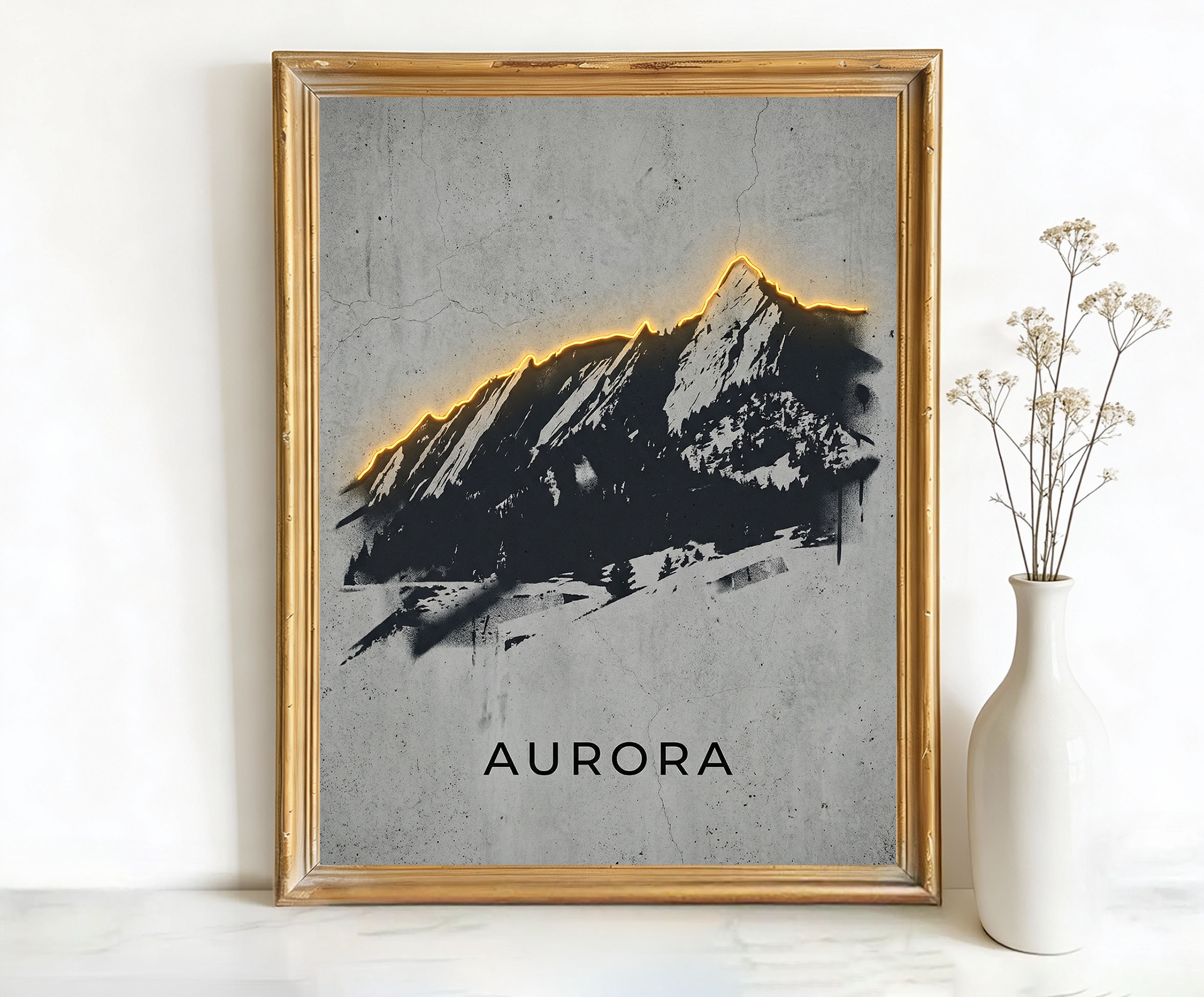 Aurora Colorado Flatirons Art