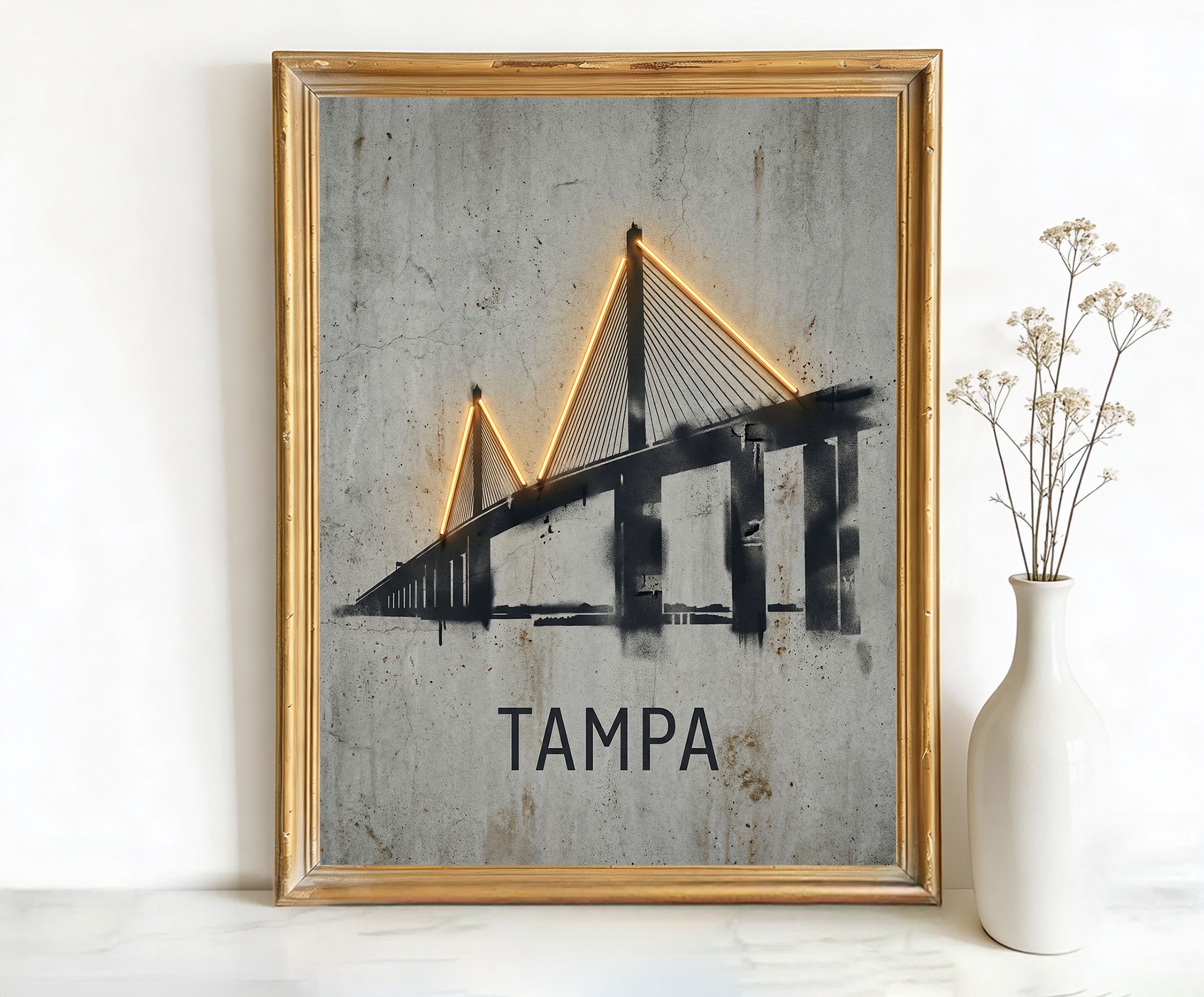 Tampa Florida Sunshine Skyway Bridge Art