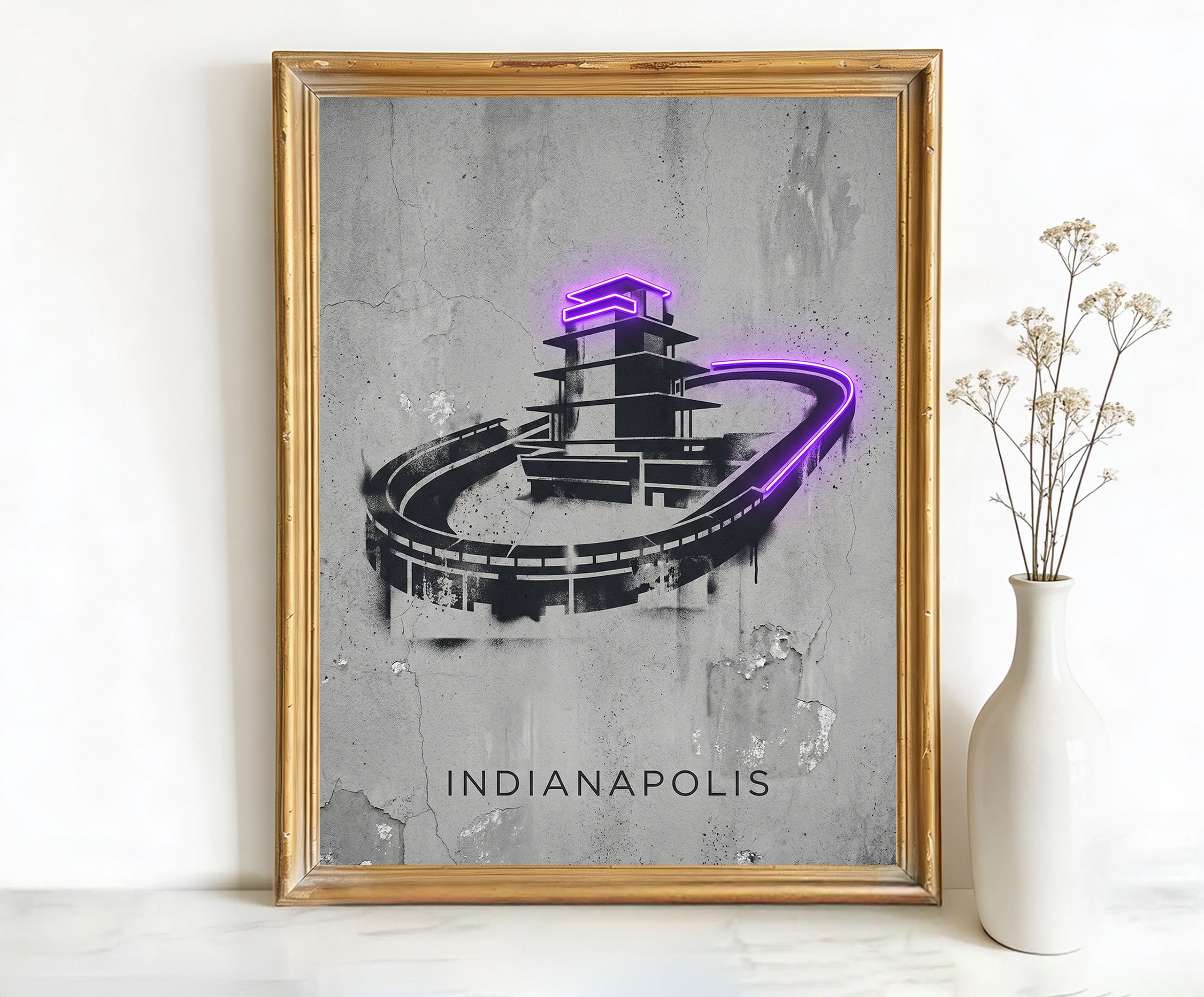 Indianapolis Indiana Motor Speedway Art