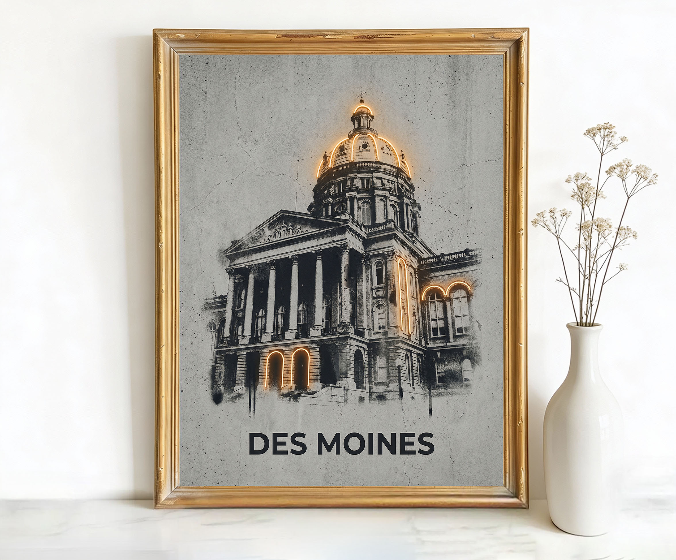 Des Moines Iowa State Capitol Building Art