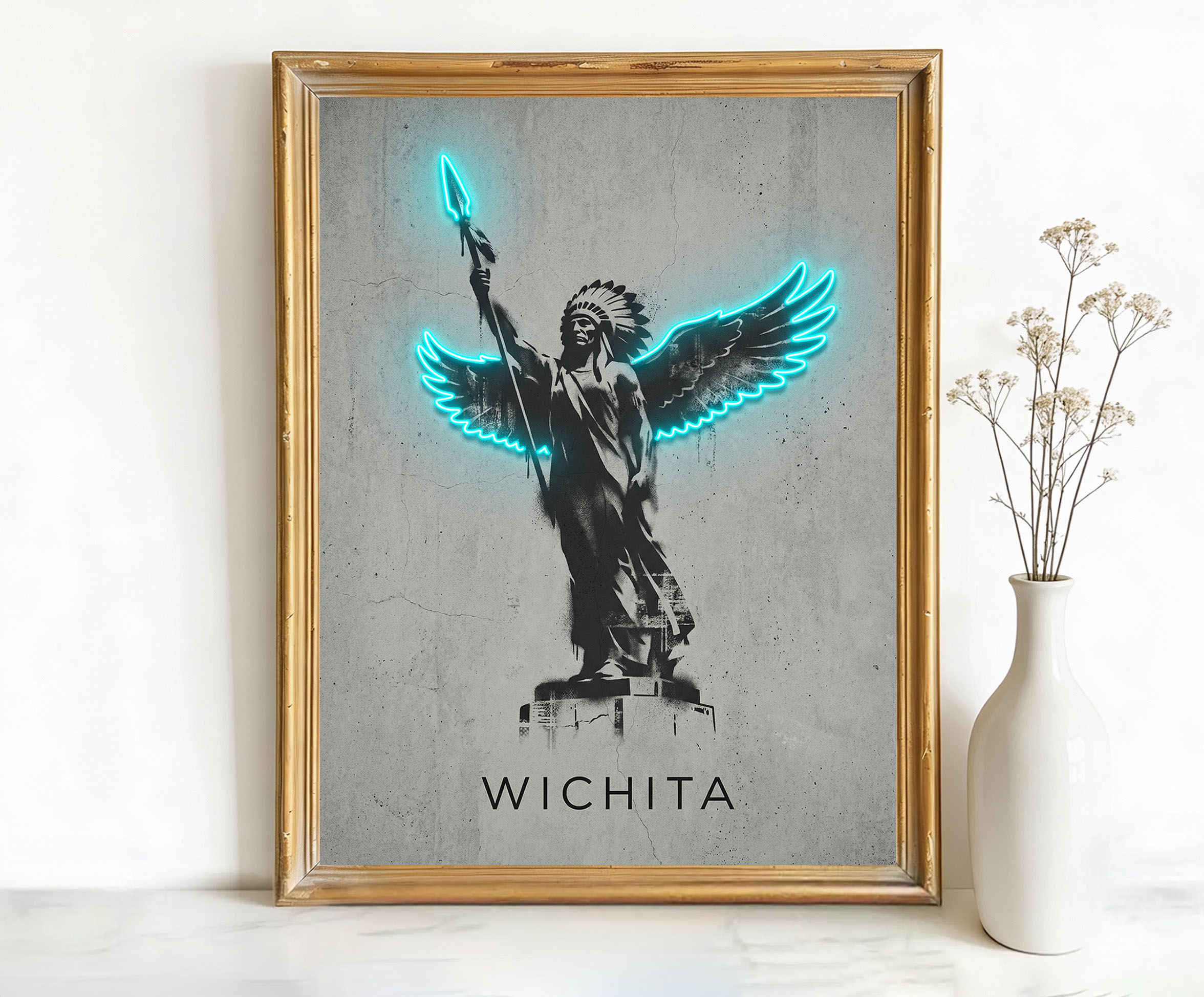 Wichita Kansas Keeper of the Plains Statue Art