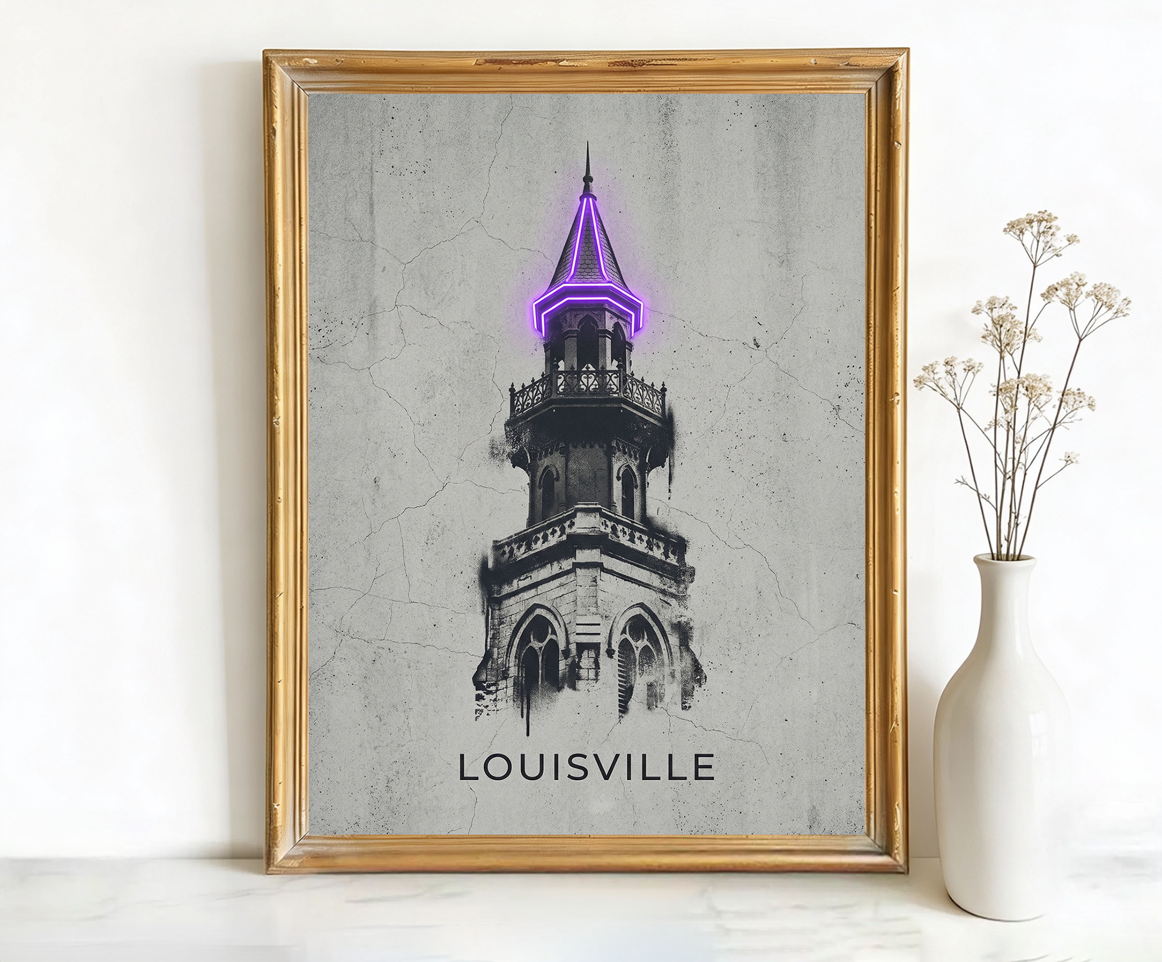 Louisville Kentucky Gothic Tower Art