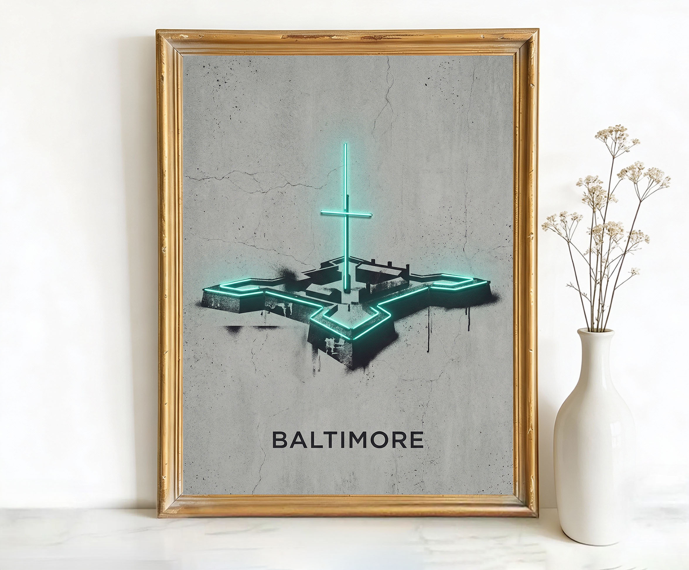 Baltimore Maryland Inner Harbor Art