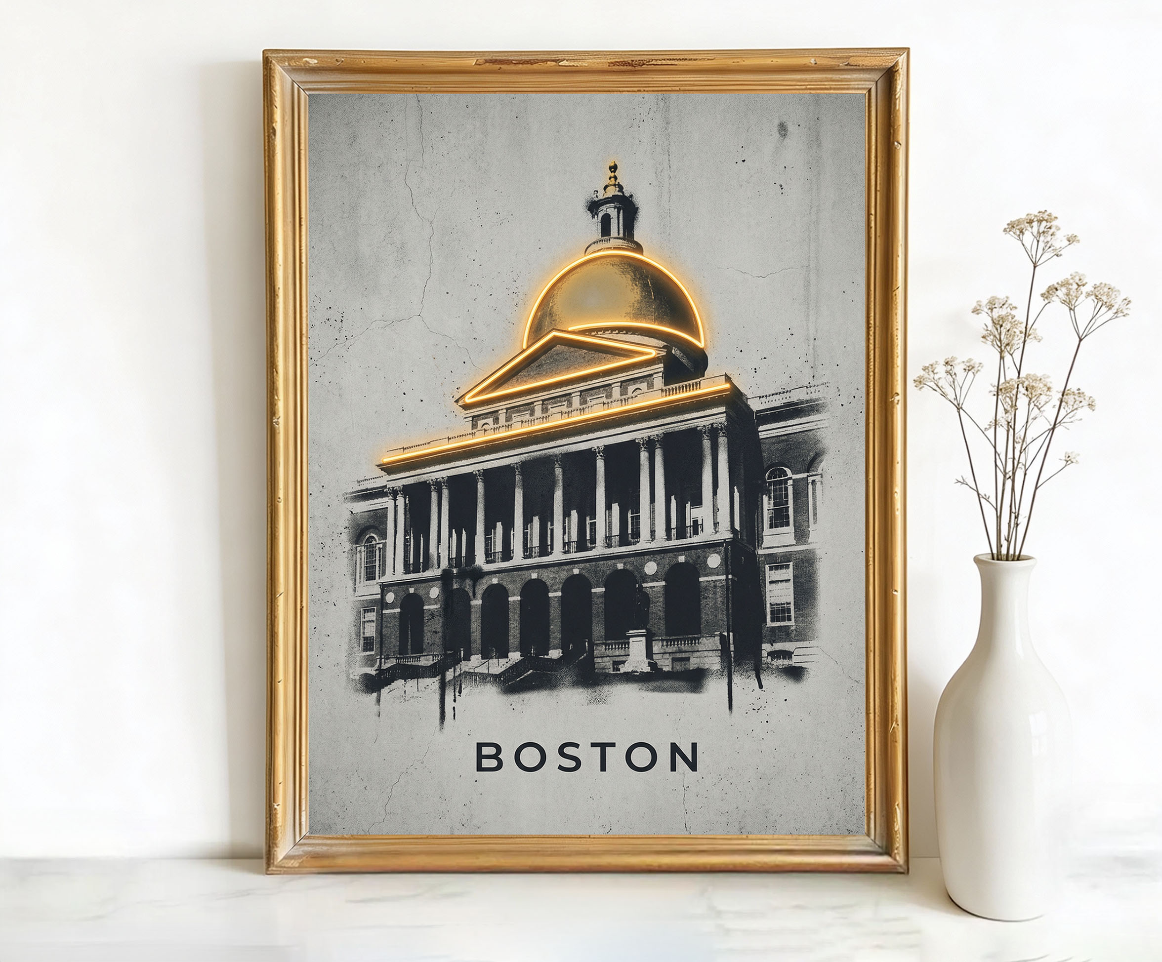 Boston Massachusetts State House Art