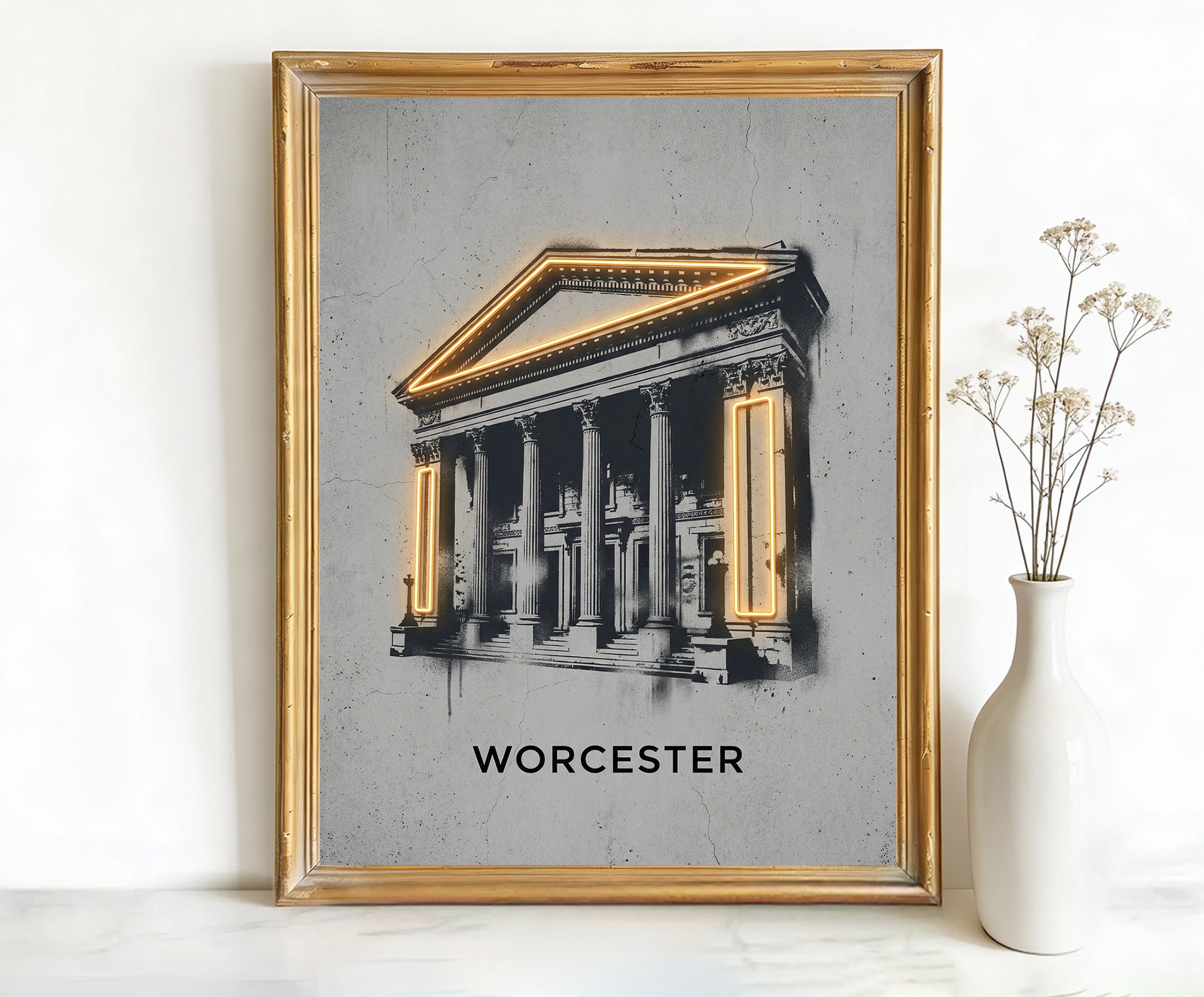 Worcester Massachusetts Memorial Auditorium Art