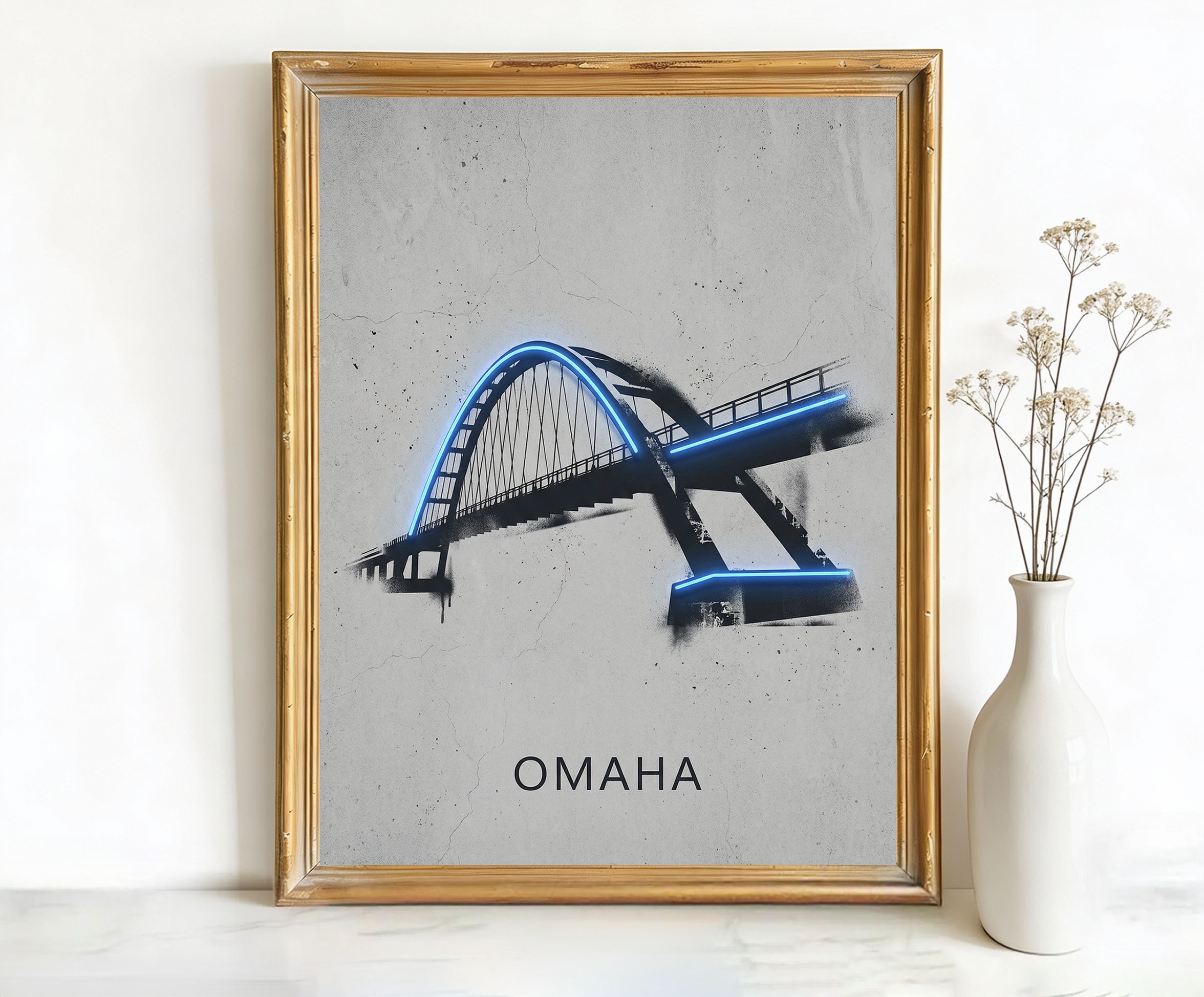 Omaha Nebraska Bob Kerrey Pedestrian Bridge Art