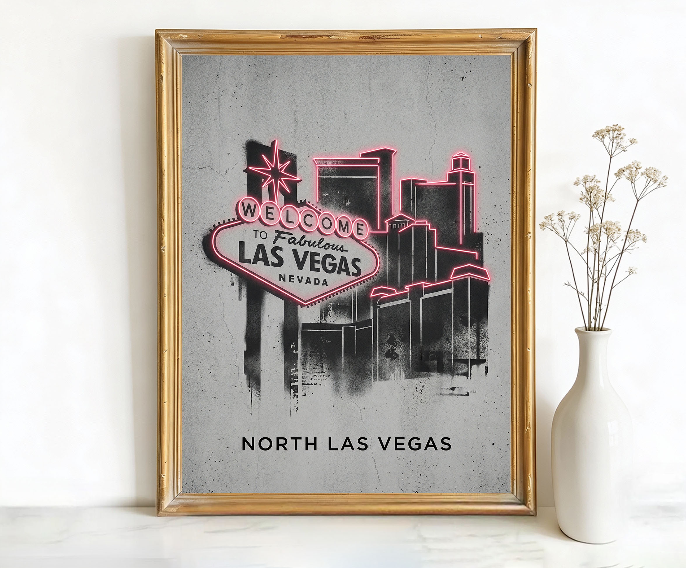North Las Vegas Nevada Welcome to Fabulous Las Sign Art