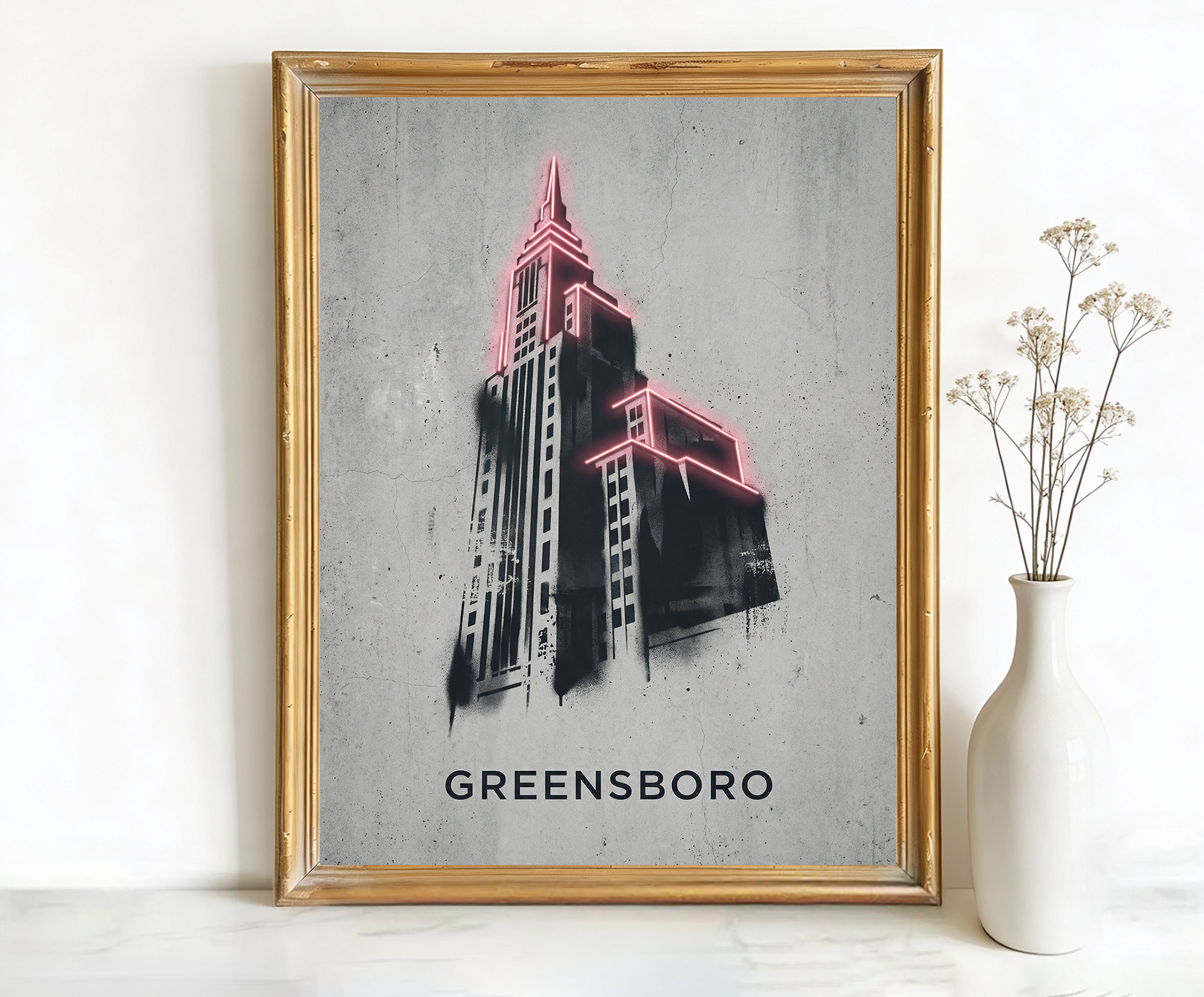 Greensboro North Carolina Jefferson Standard Building Art