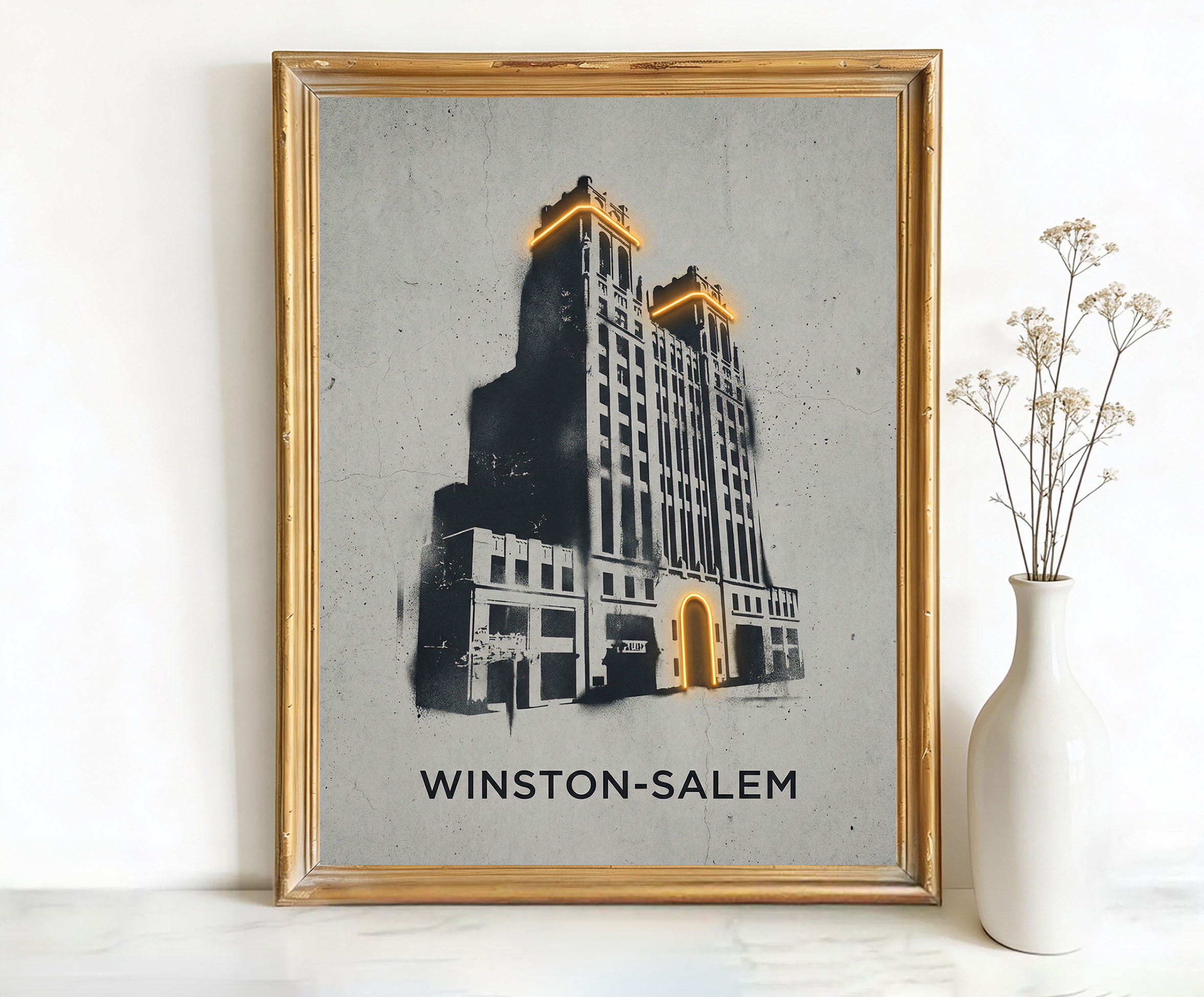 Winston-Salem North Carolina Reynolds Building Art