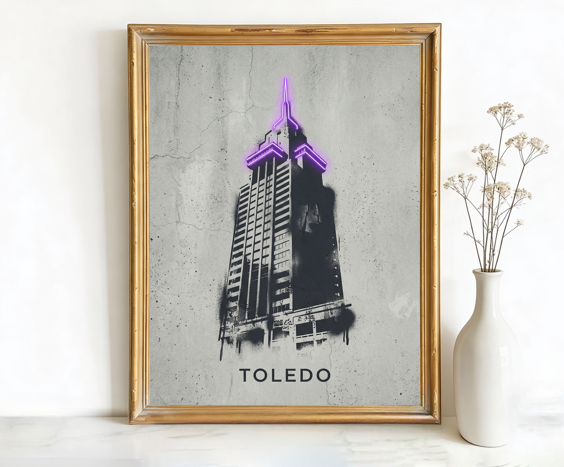 Toledo Ohio Adams Street Arcade Building Art