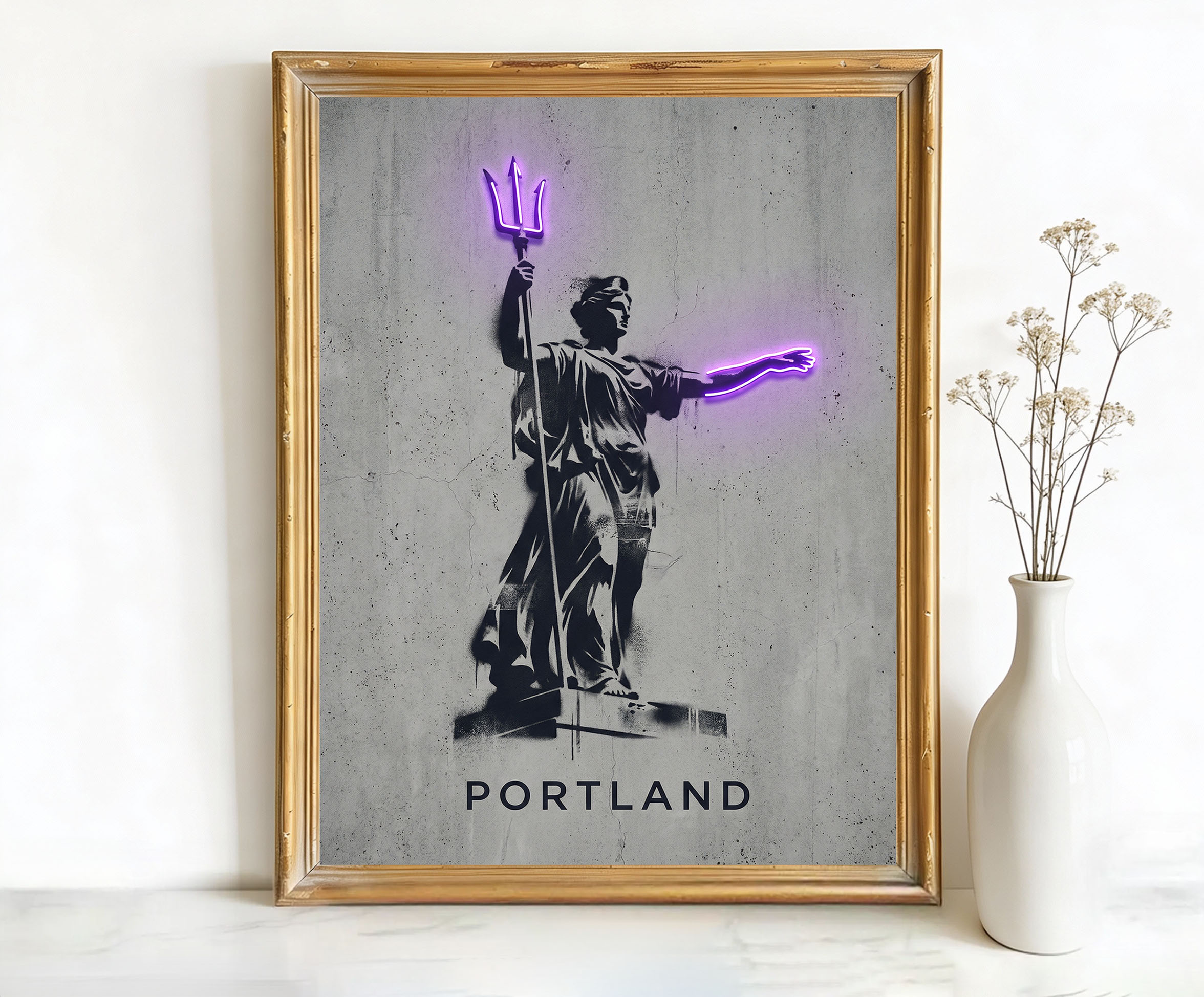 Portland Oregon Portlandia Statue Art