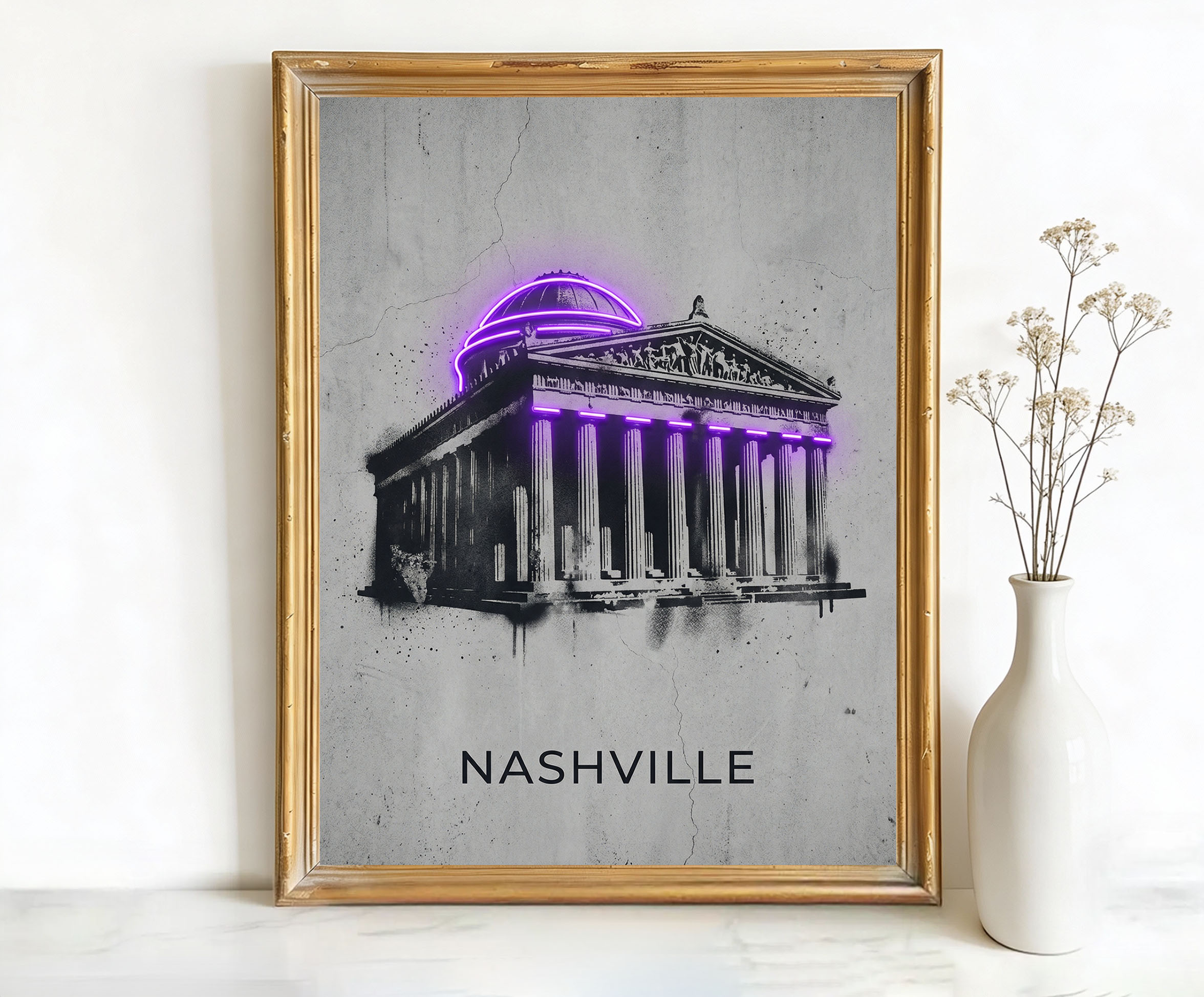 Nashville Tennessee Parthenon Replica Art