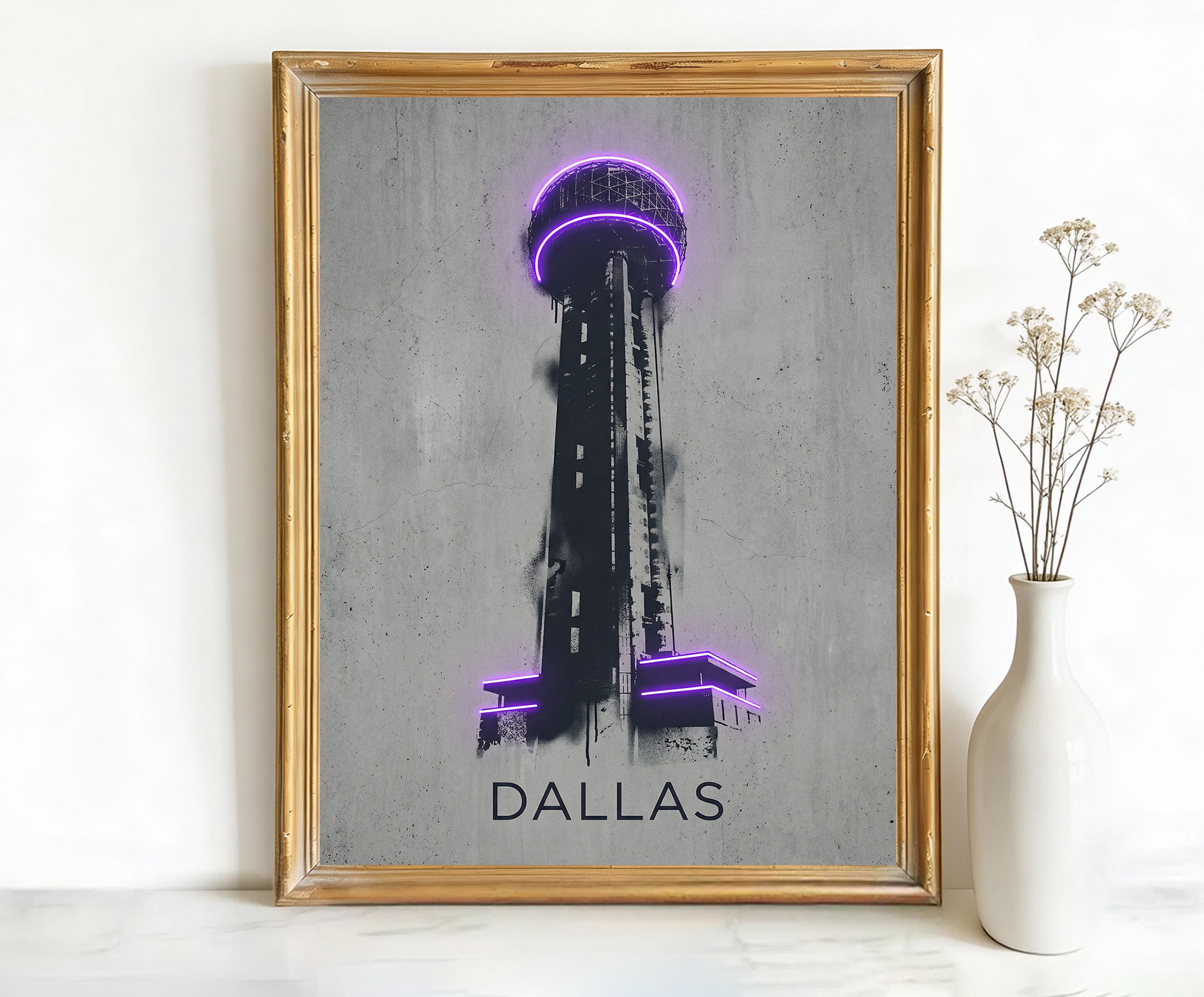 Dallas Texas Reunion Tower Art