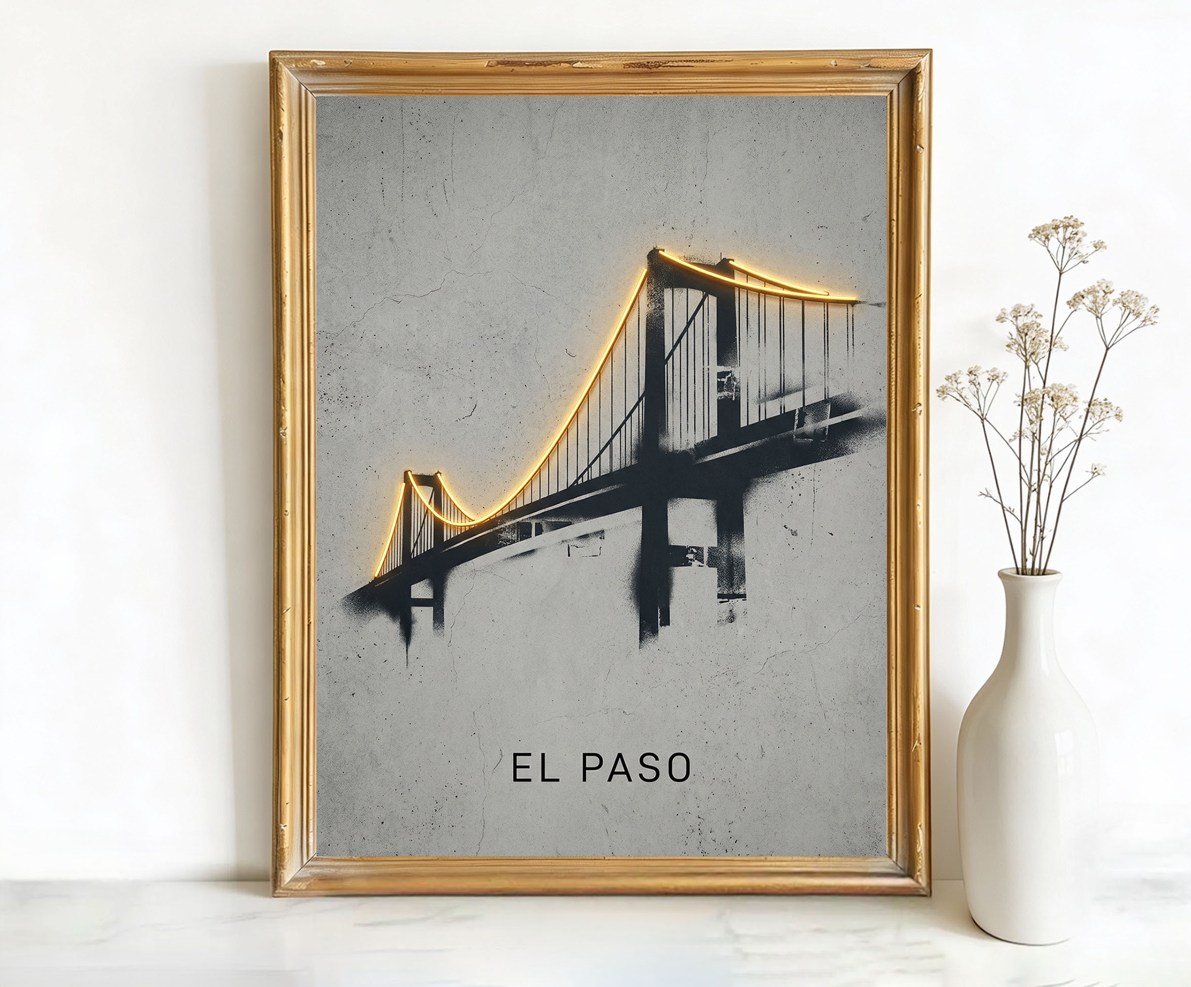 El Paso Texas Trans-Mountain Road Bridge Art
