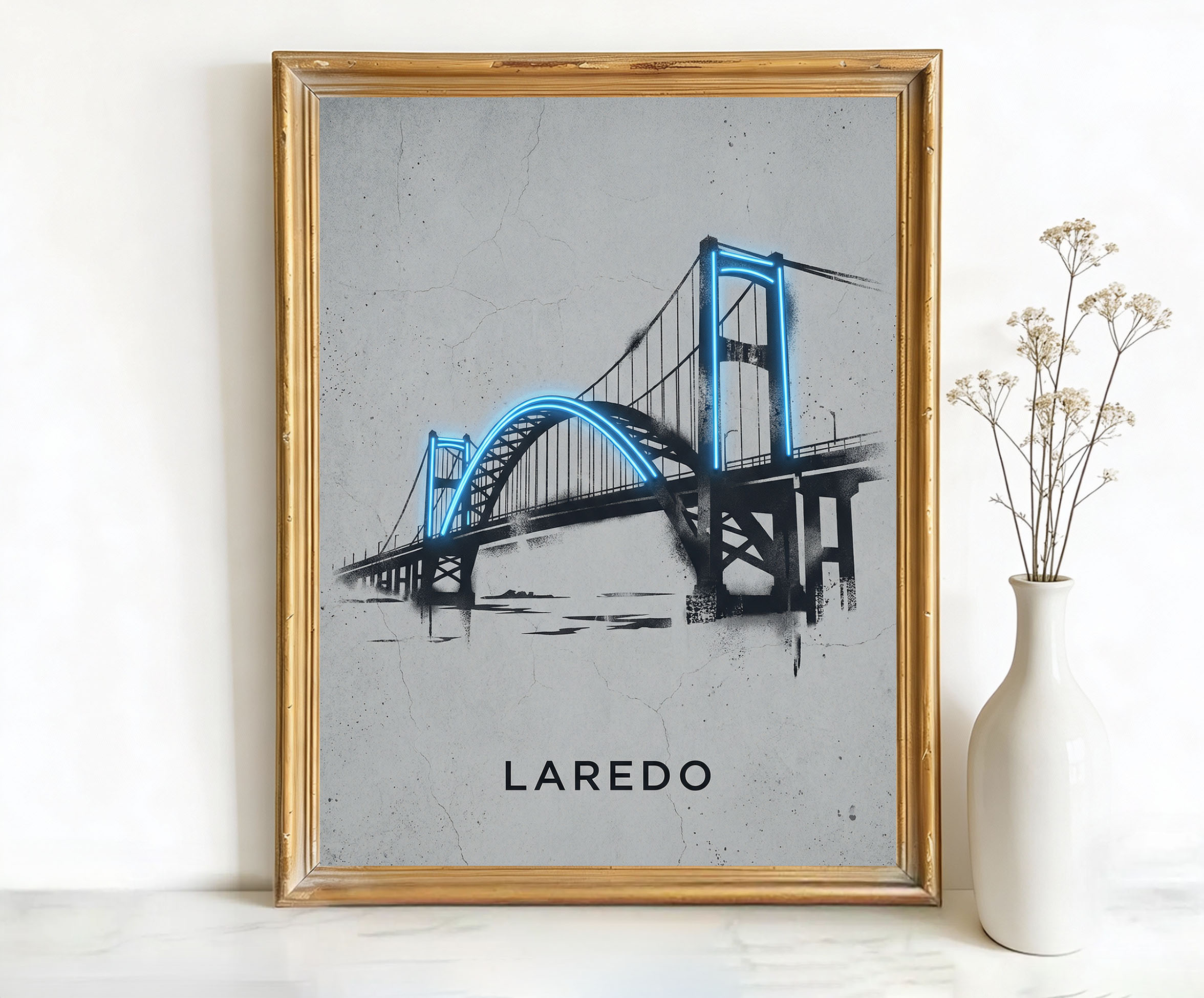 Laredo Texas International Bridge Art