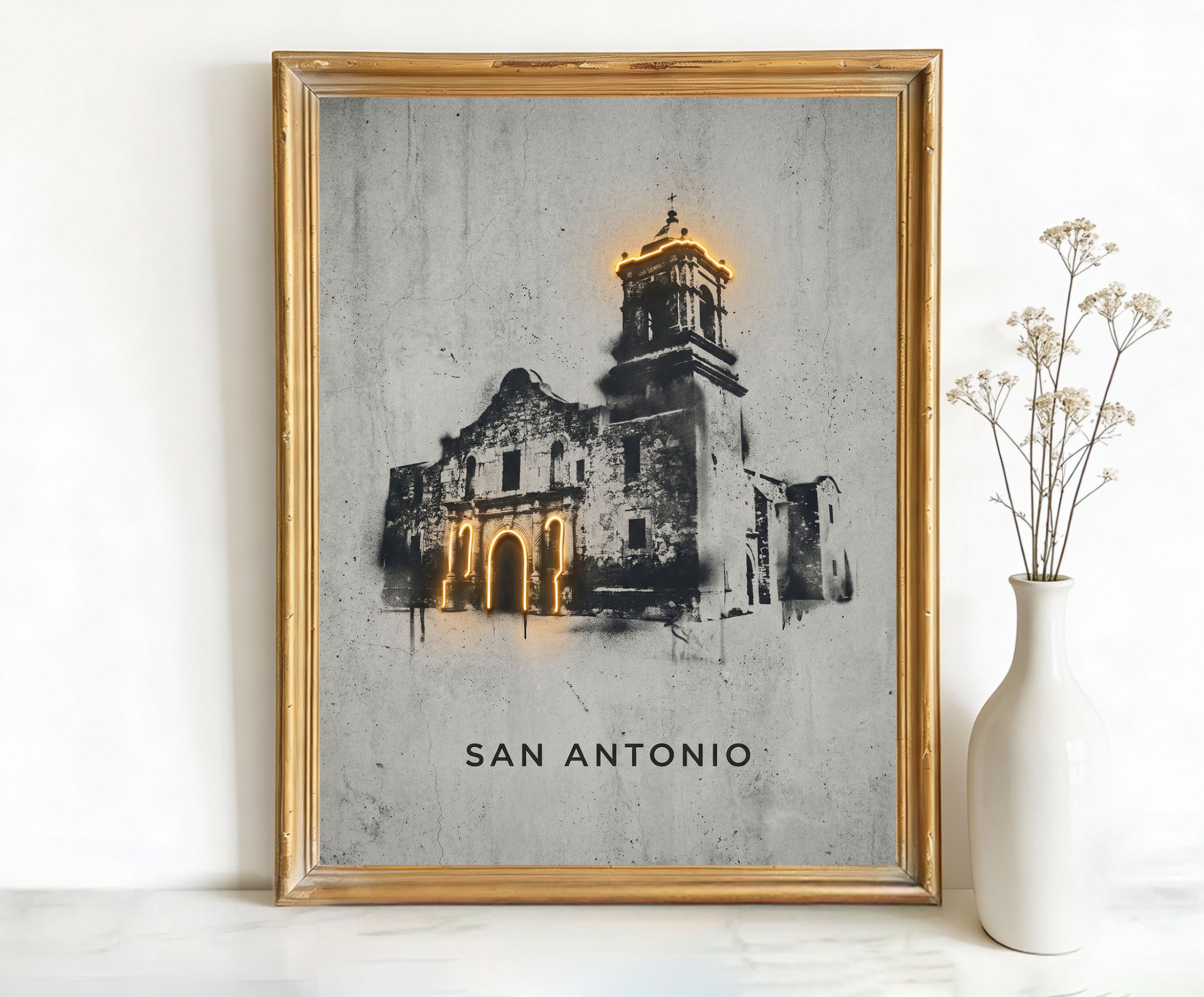 San Antonio Texas The Alamo Art