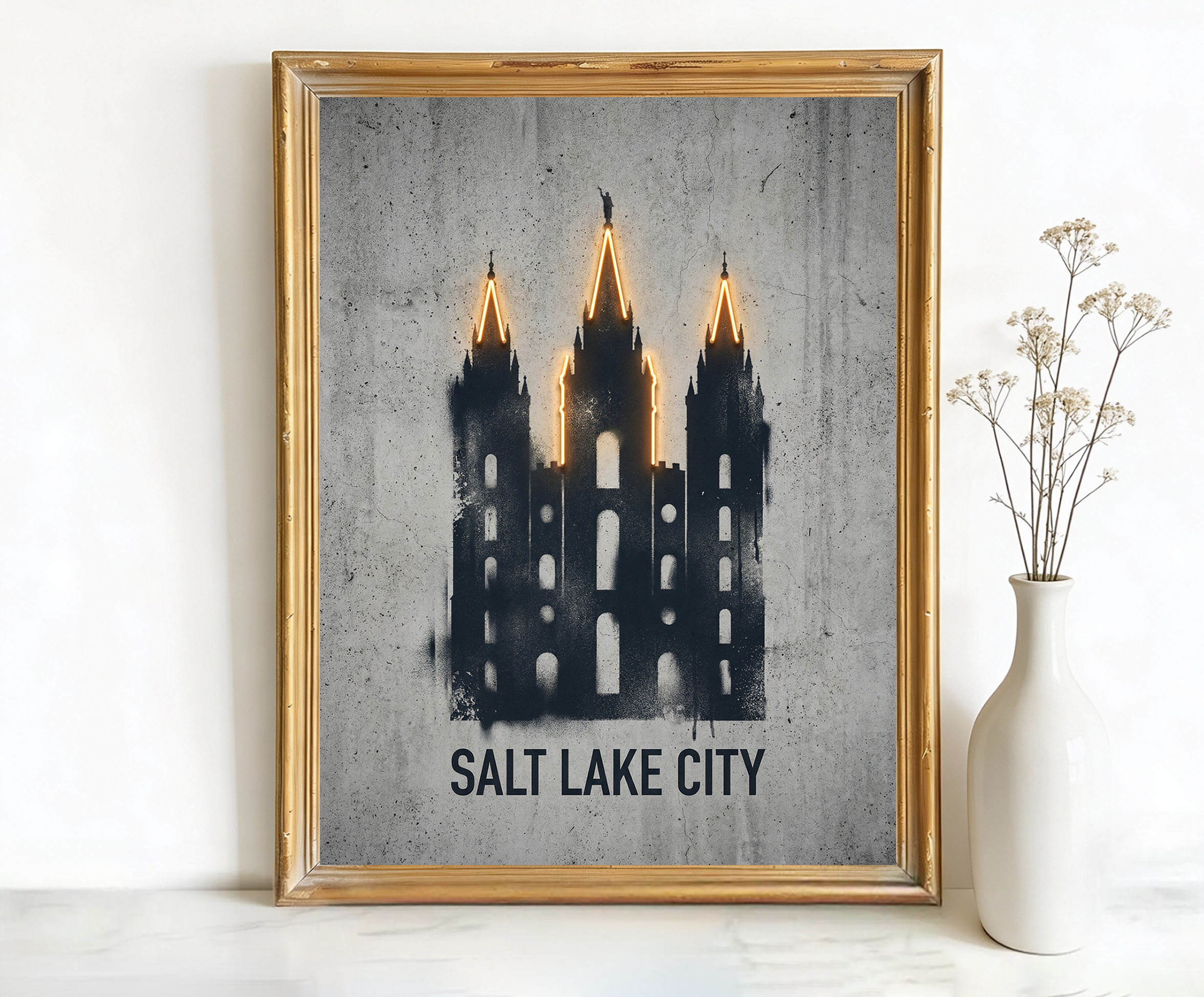 Salt Lake City Utah Salt Lake Temple Art