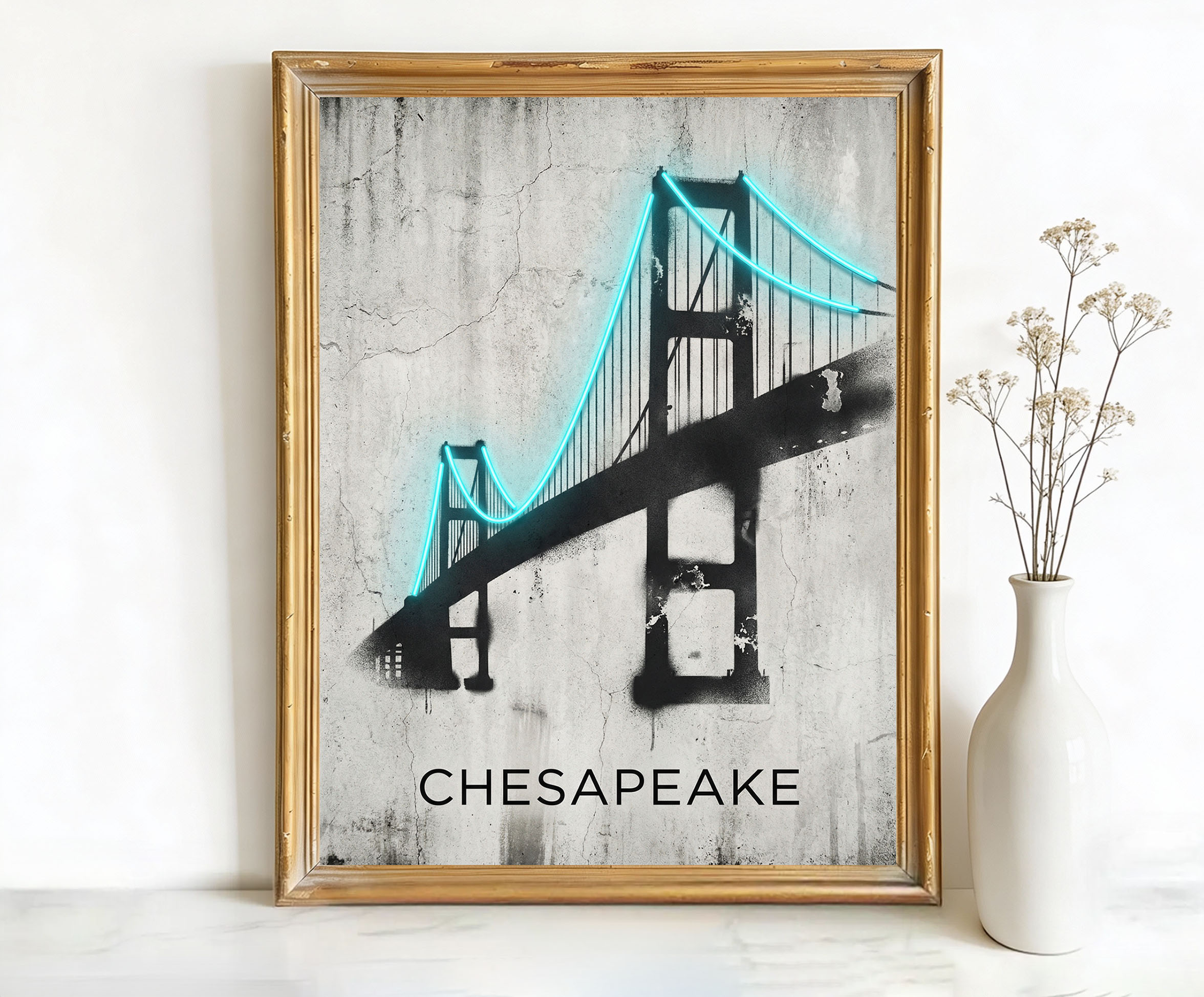 Maryland USA Chesapeake Bay Bridge Art