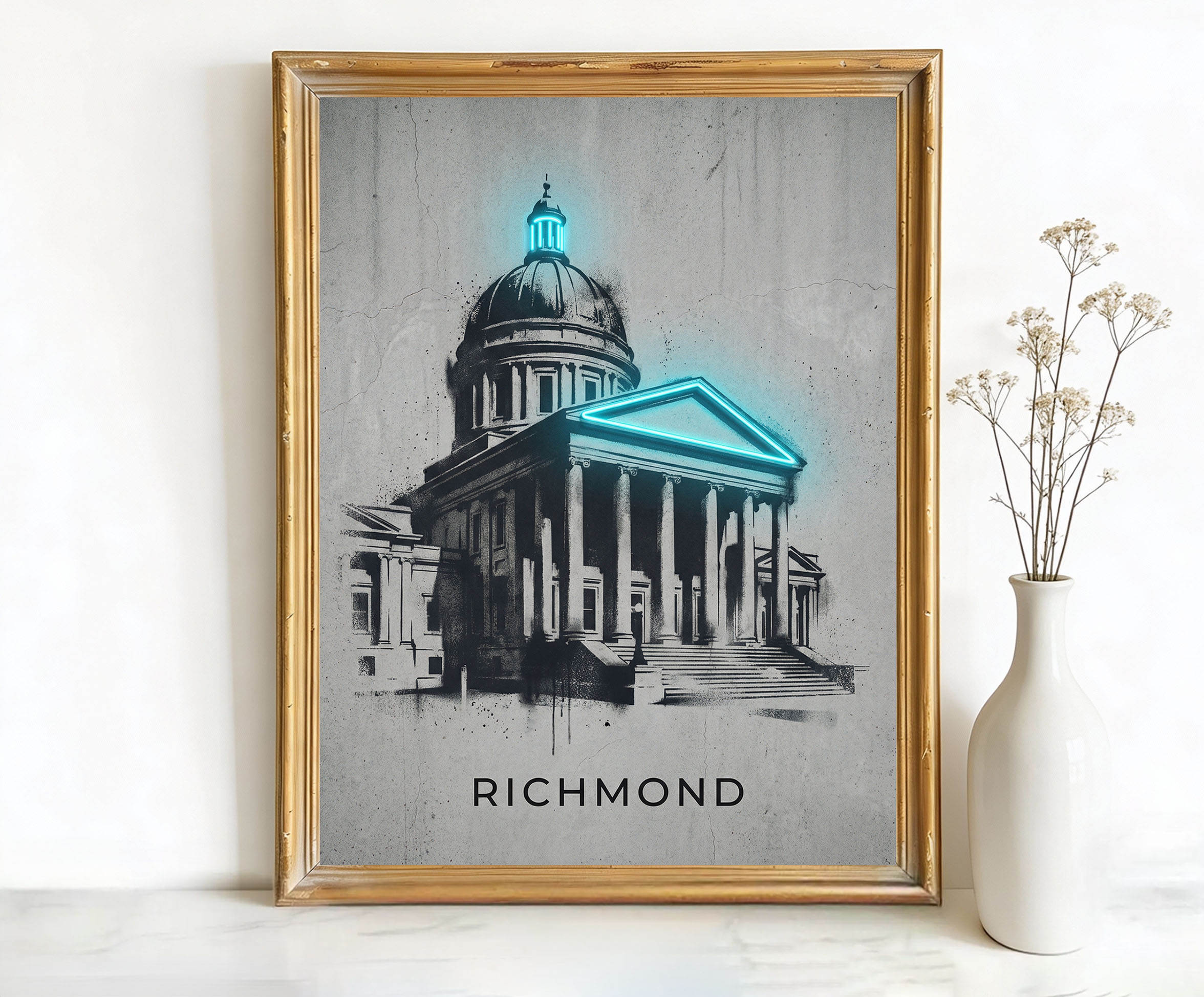 Richmond Virginia State Capitol Art