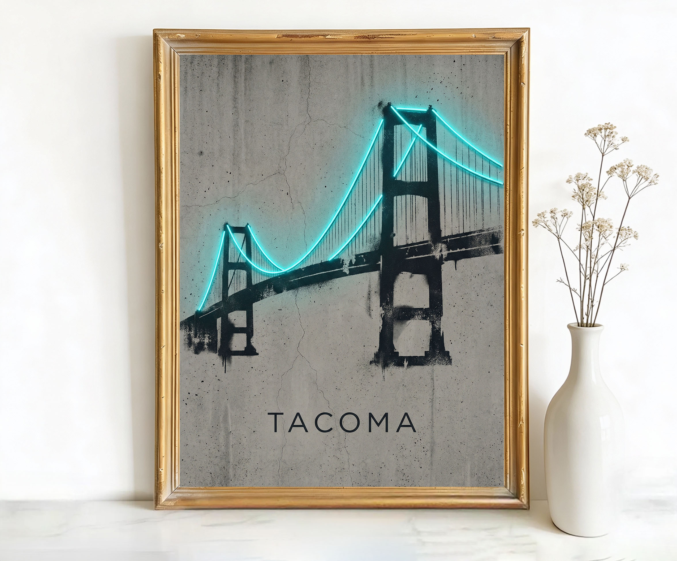 Tacoma Washington Narrows Bridge Art