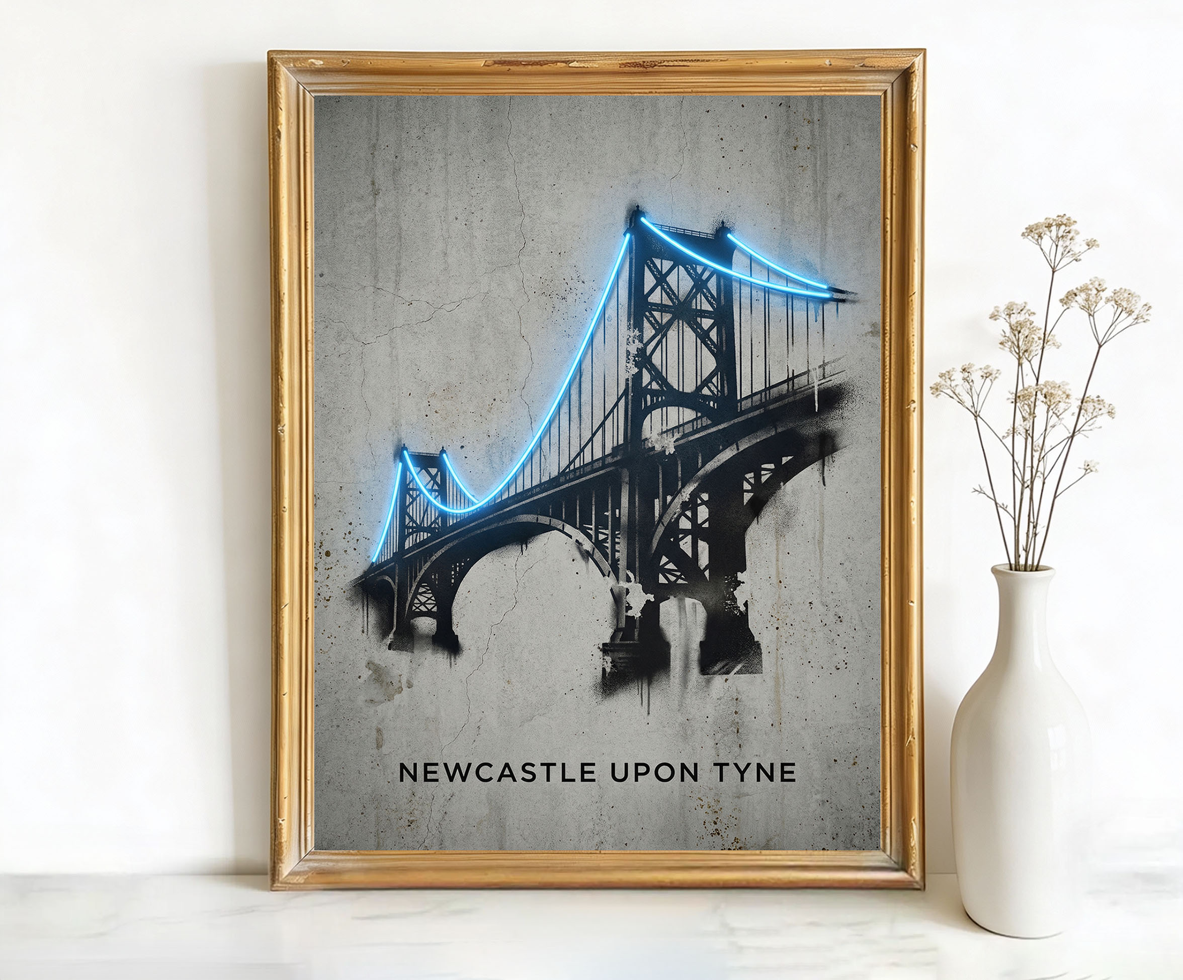 Newcastle upon Tyne England Tyne Bridge Art