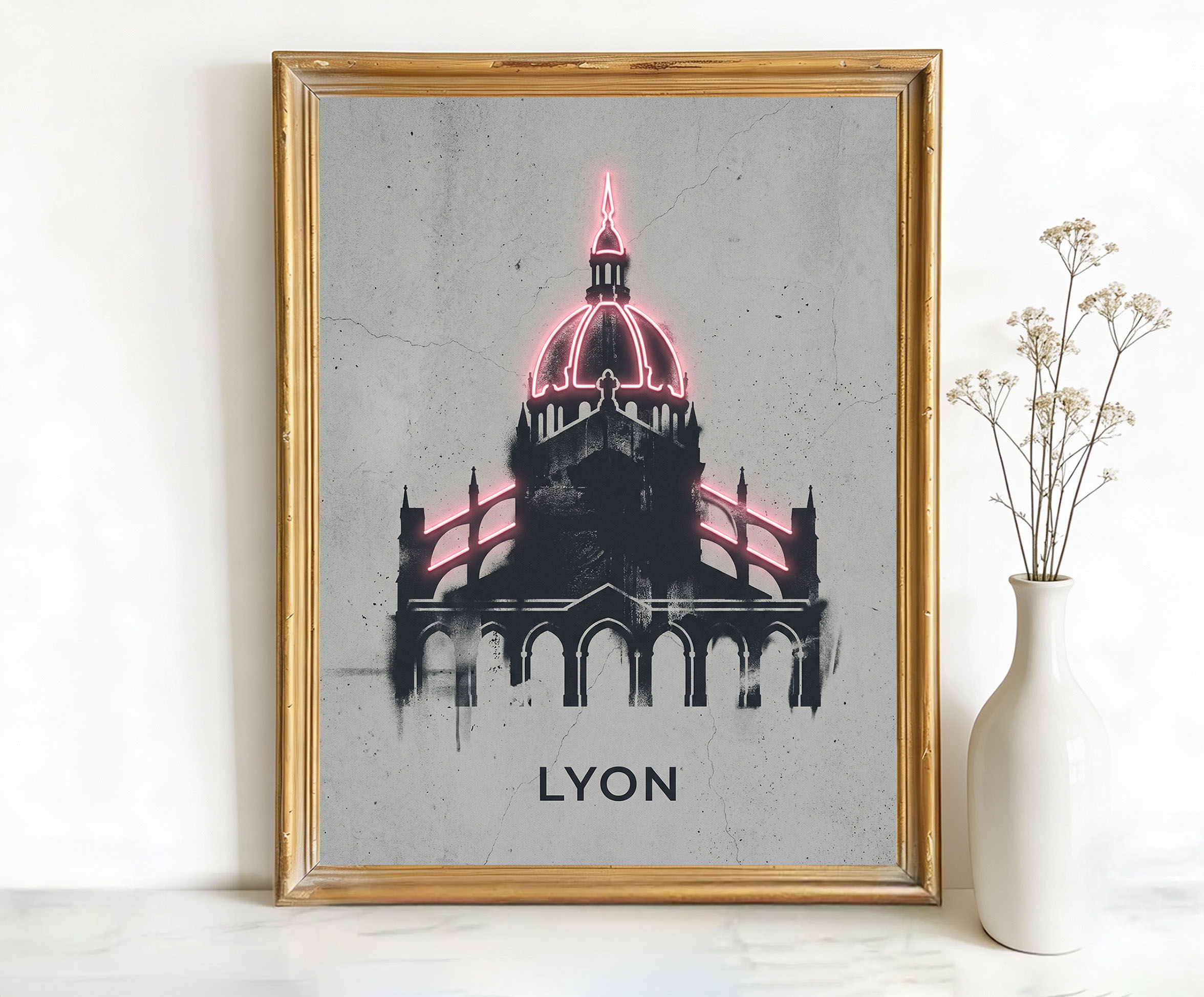 Lyon France Basilique Notre Dame de Fourviere Art