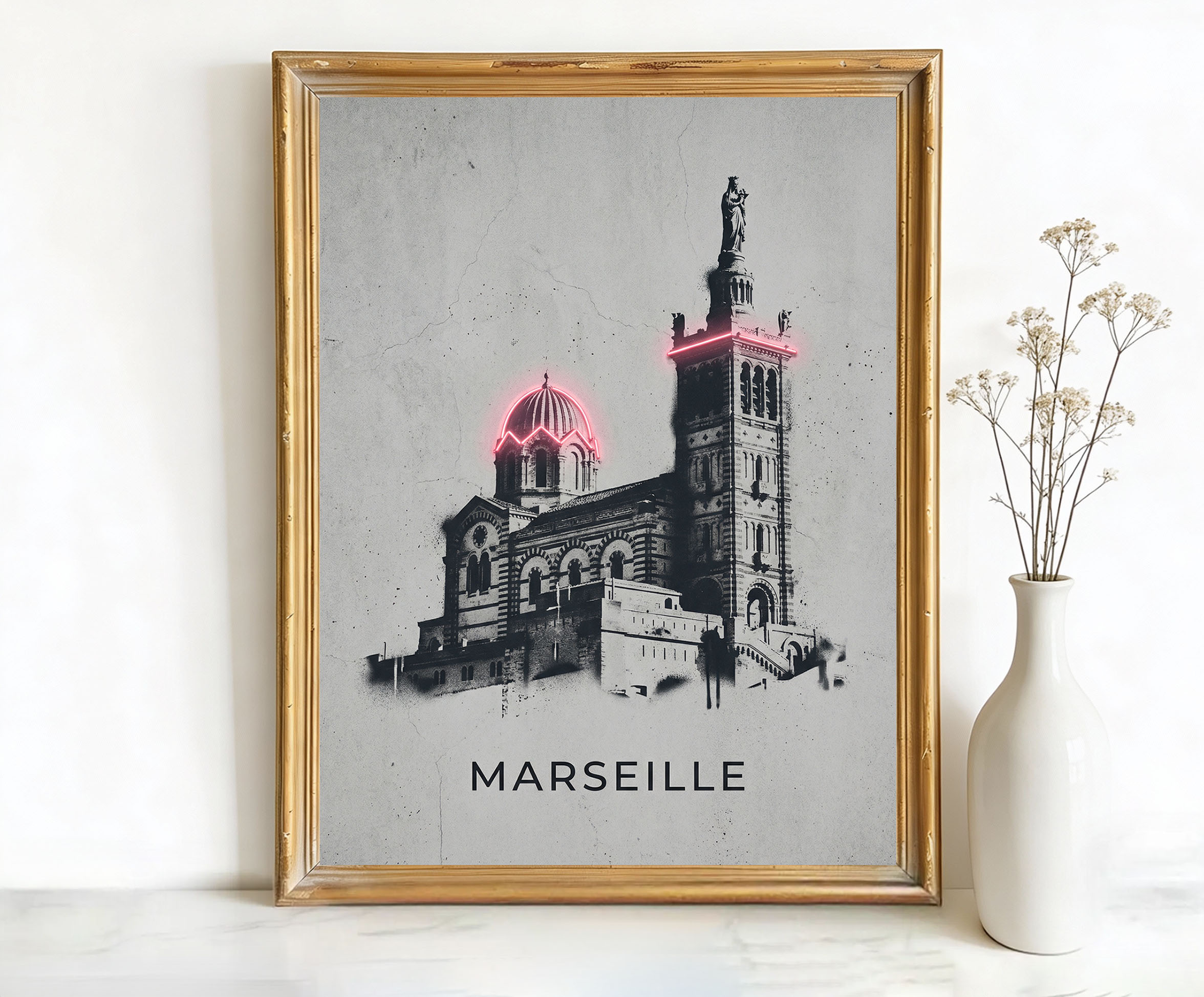 Marseille France Notre-Dame de la Garde Basilica Art