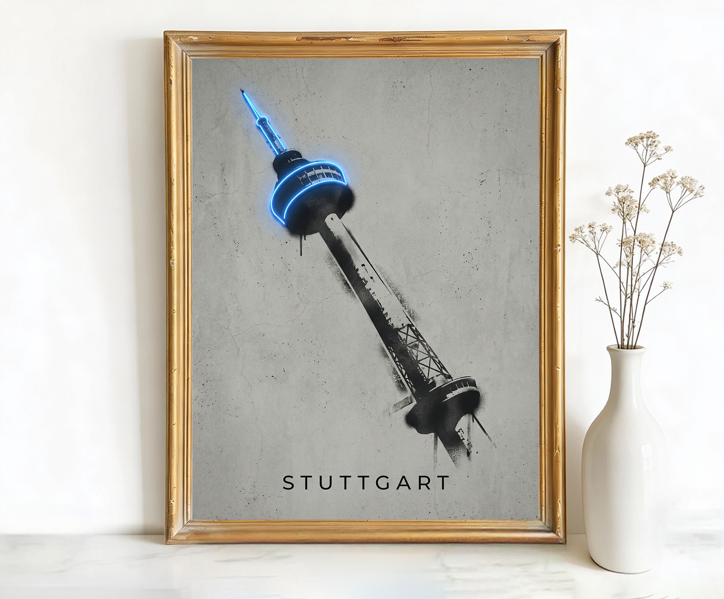 Stuttgart Germany Fernsehturm Art