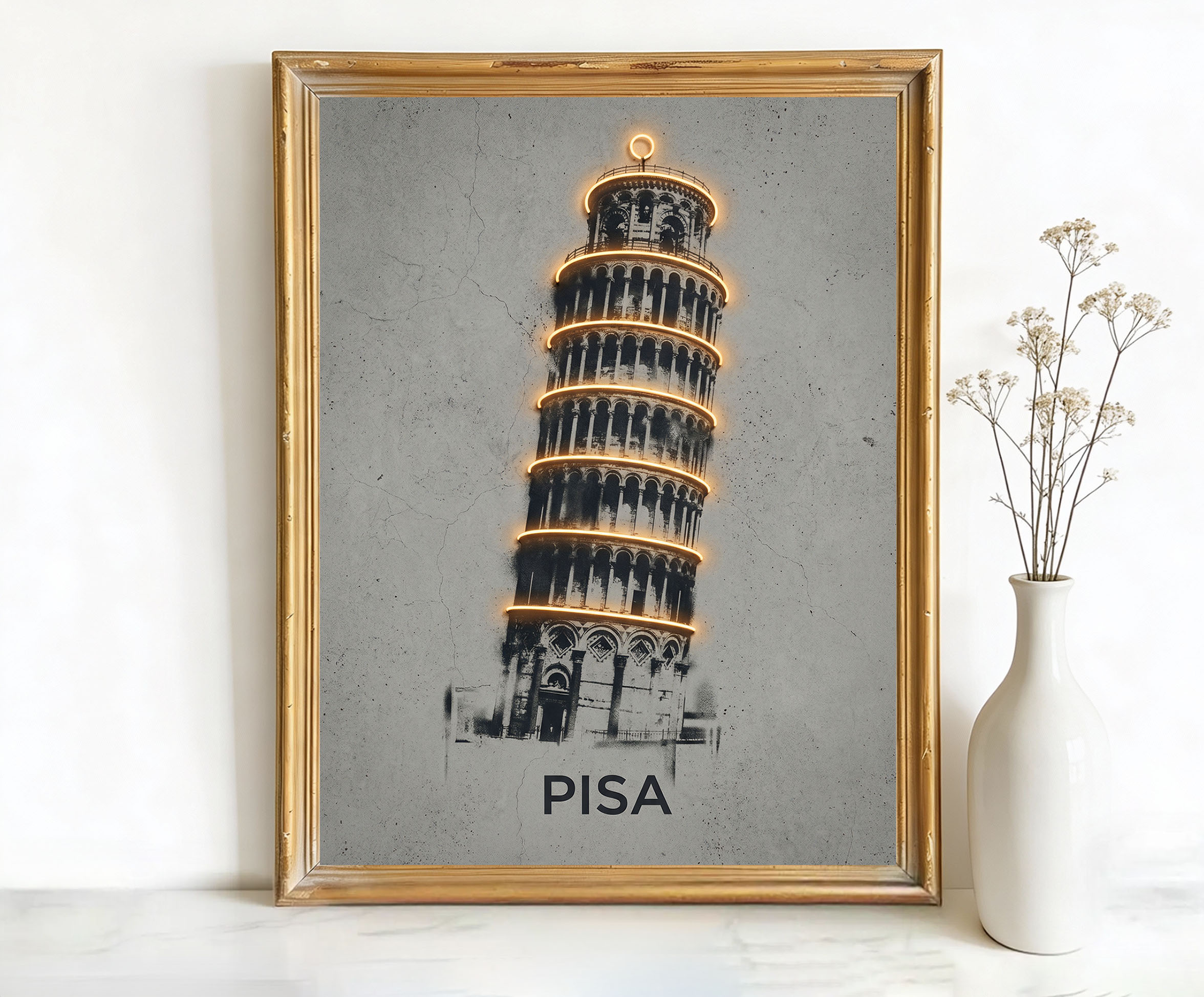 Pisa Italy Leaning Tower of Pisa Art