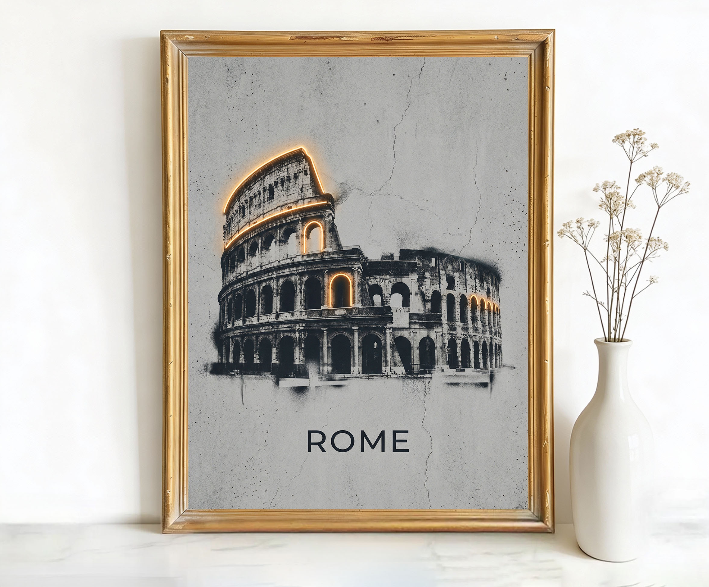 Rome Italy Colosseum Art