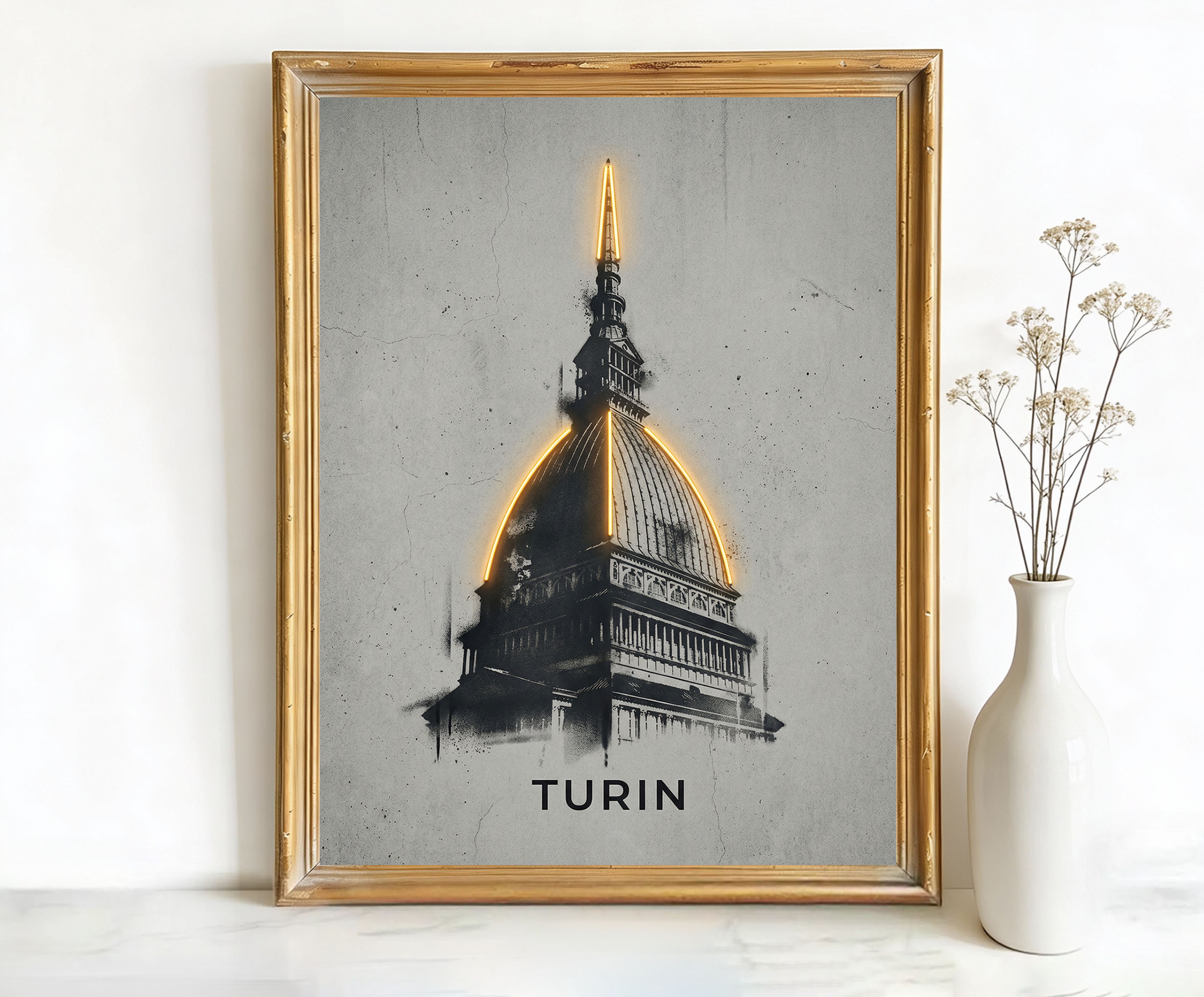 Turin Italy Mole Antonelliana Art