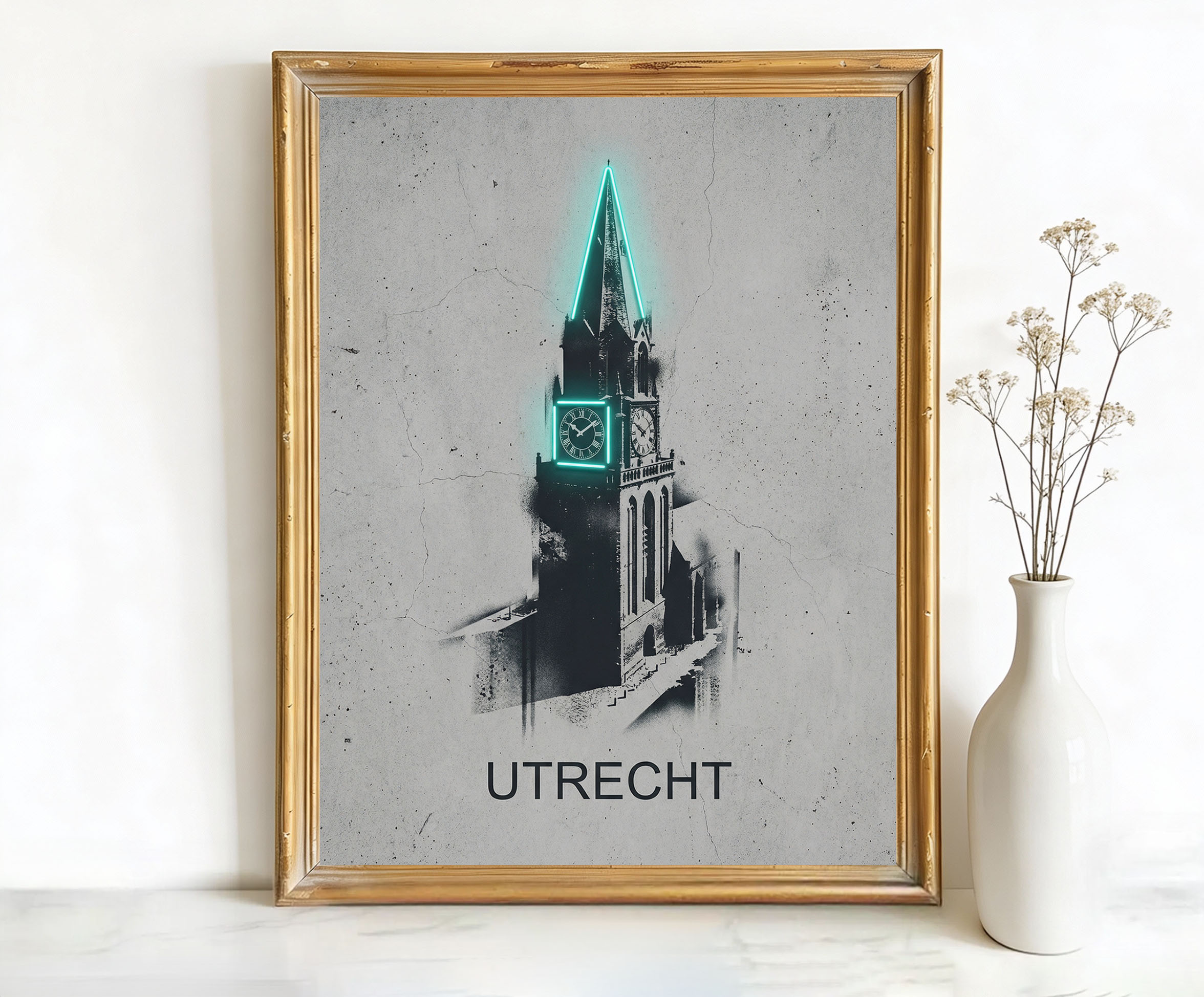 Utrecht Netherlands Dom Tower Art