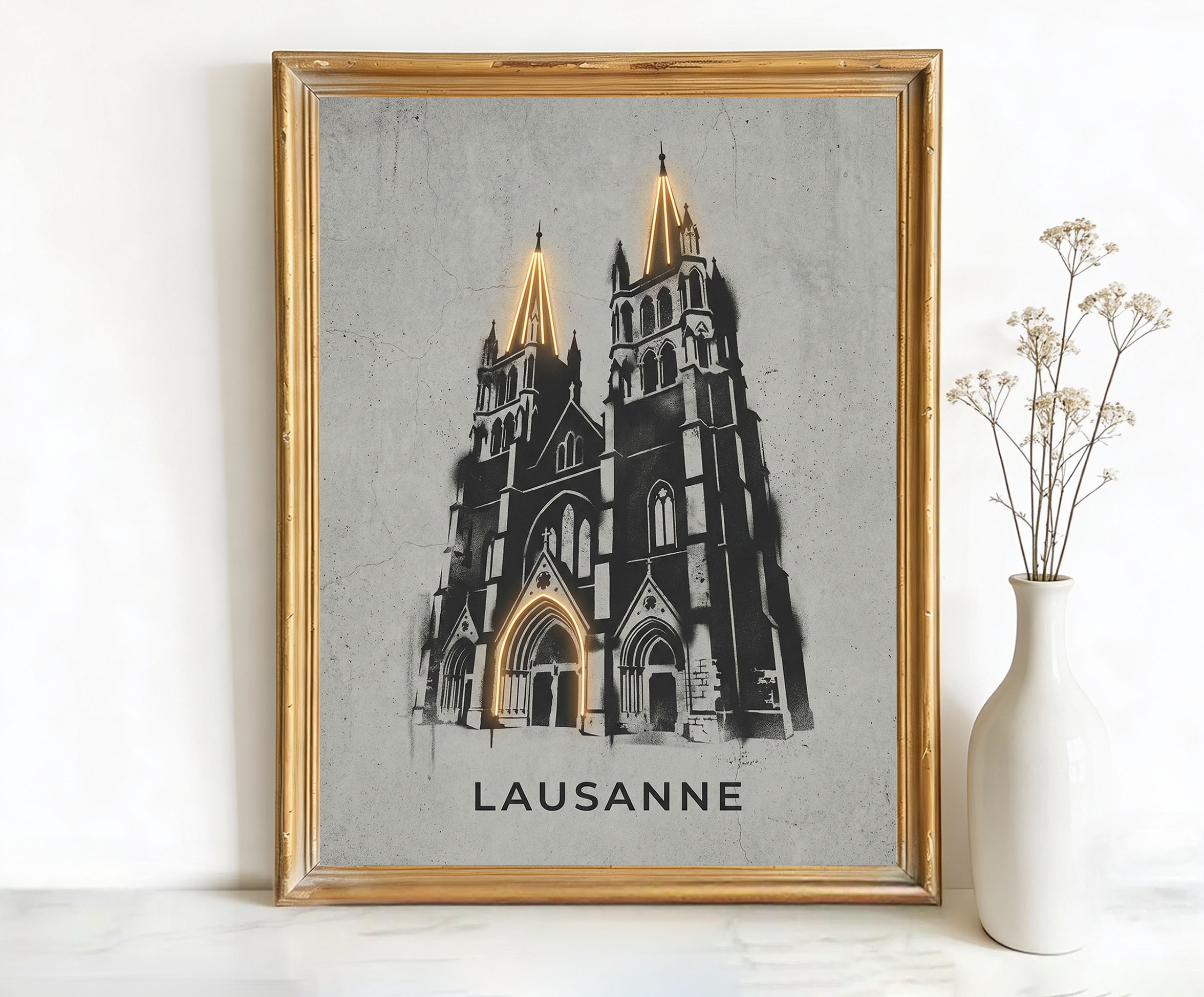 Lausanne Switzerland Cathedral Art