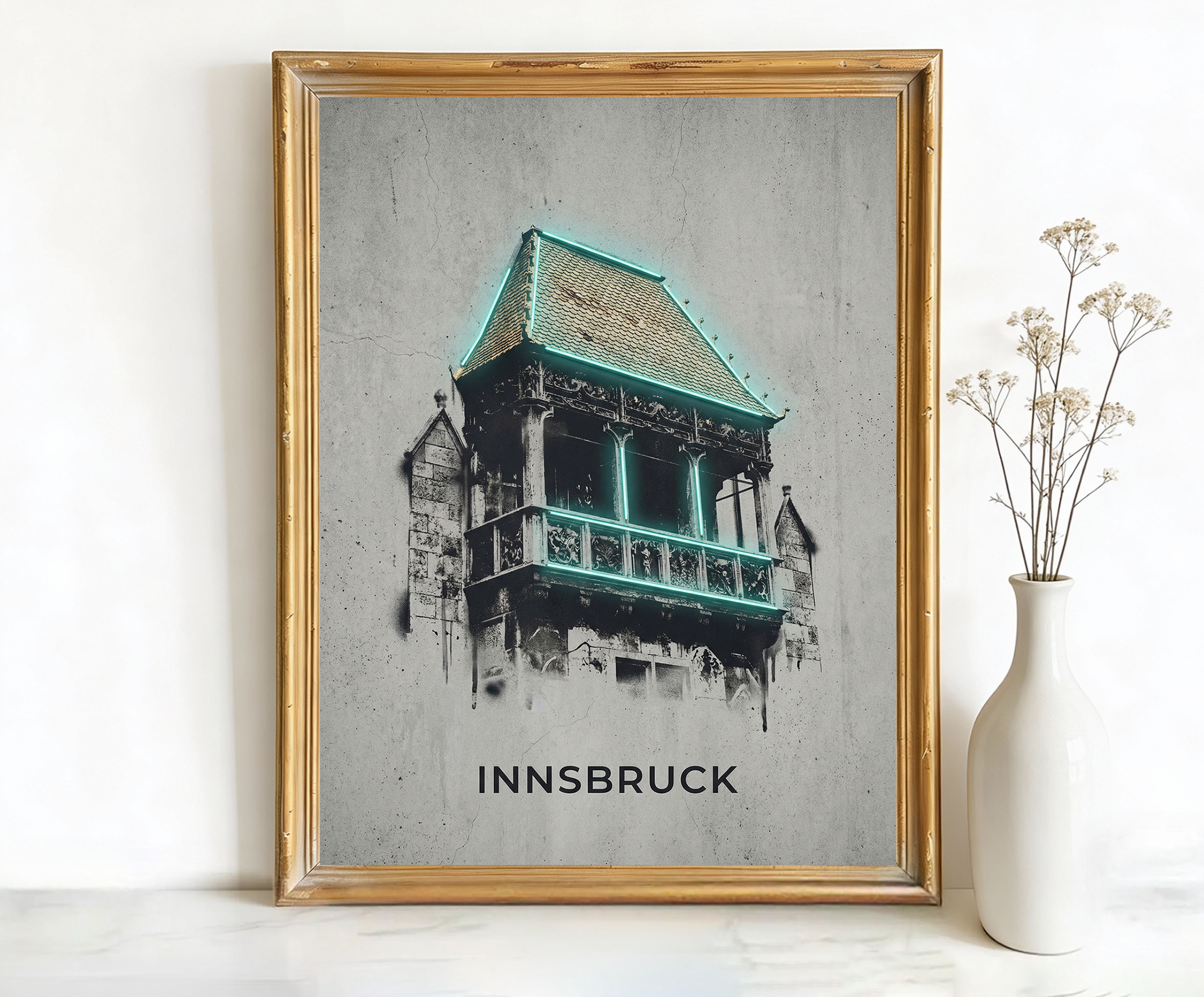 Innsbruck Austria Golden Roof Art