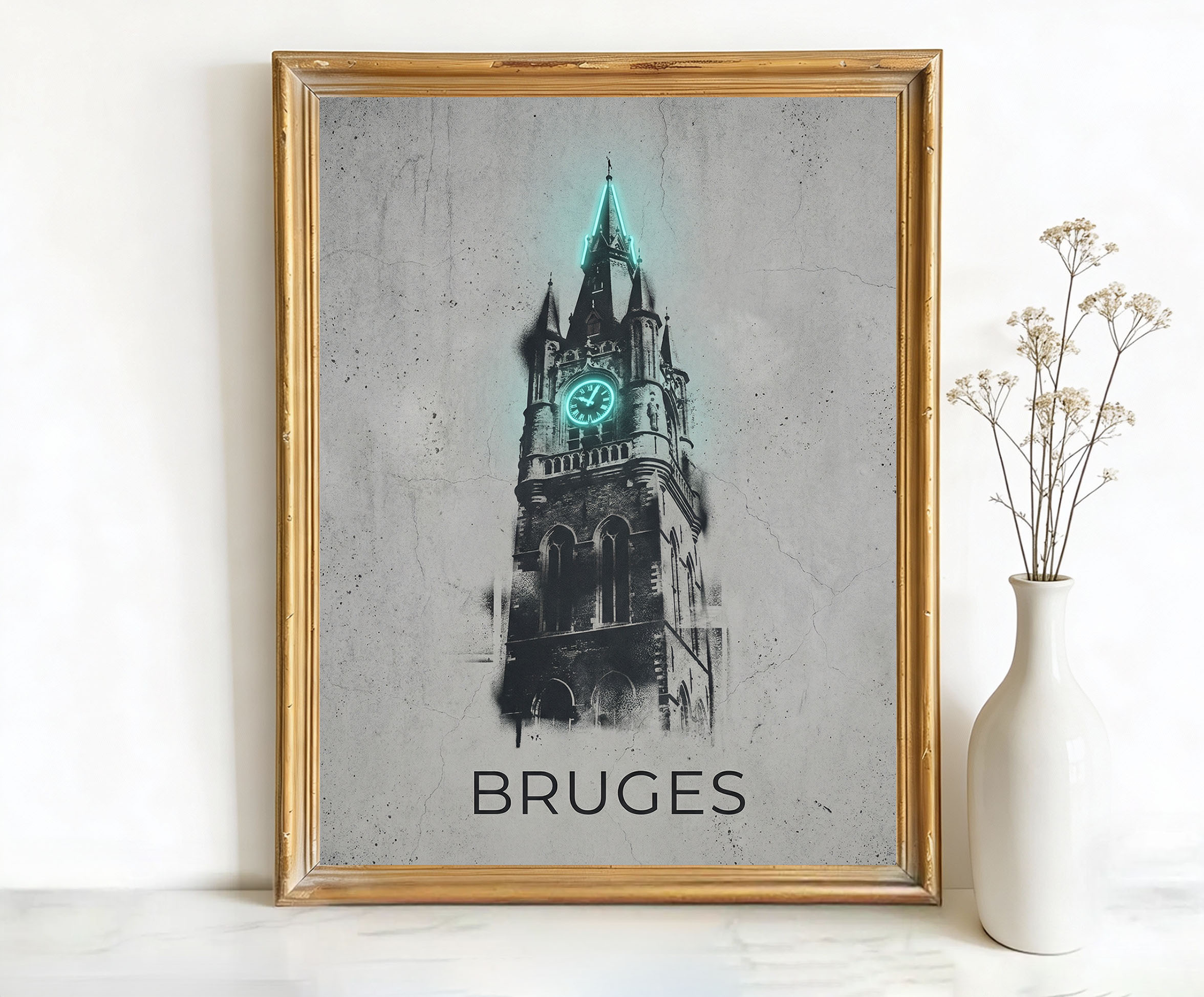 Bruges Belgium Belfry Art