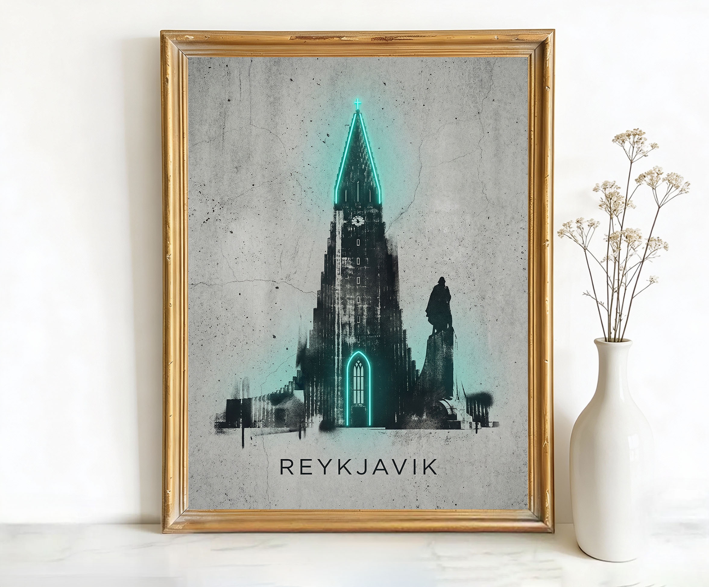 Reykjavik Iceland Hallgrímskirkja Church Art