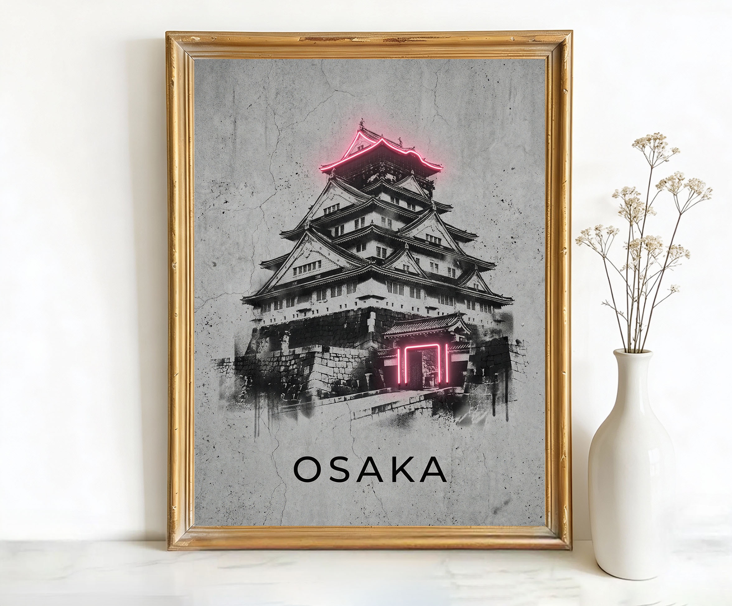 Osaka Japan Castle Art