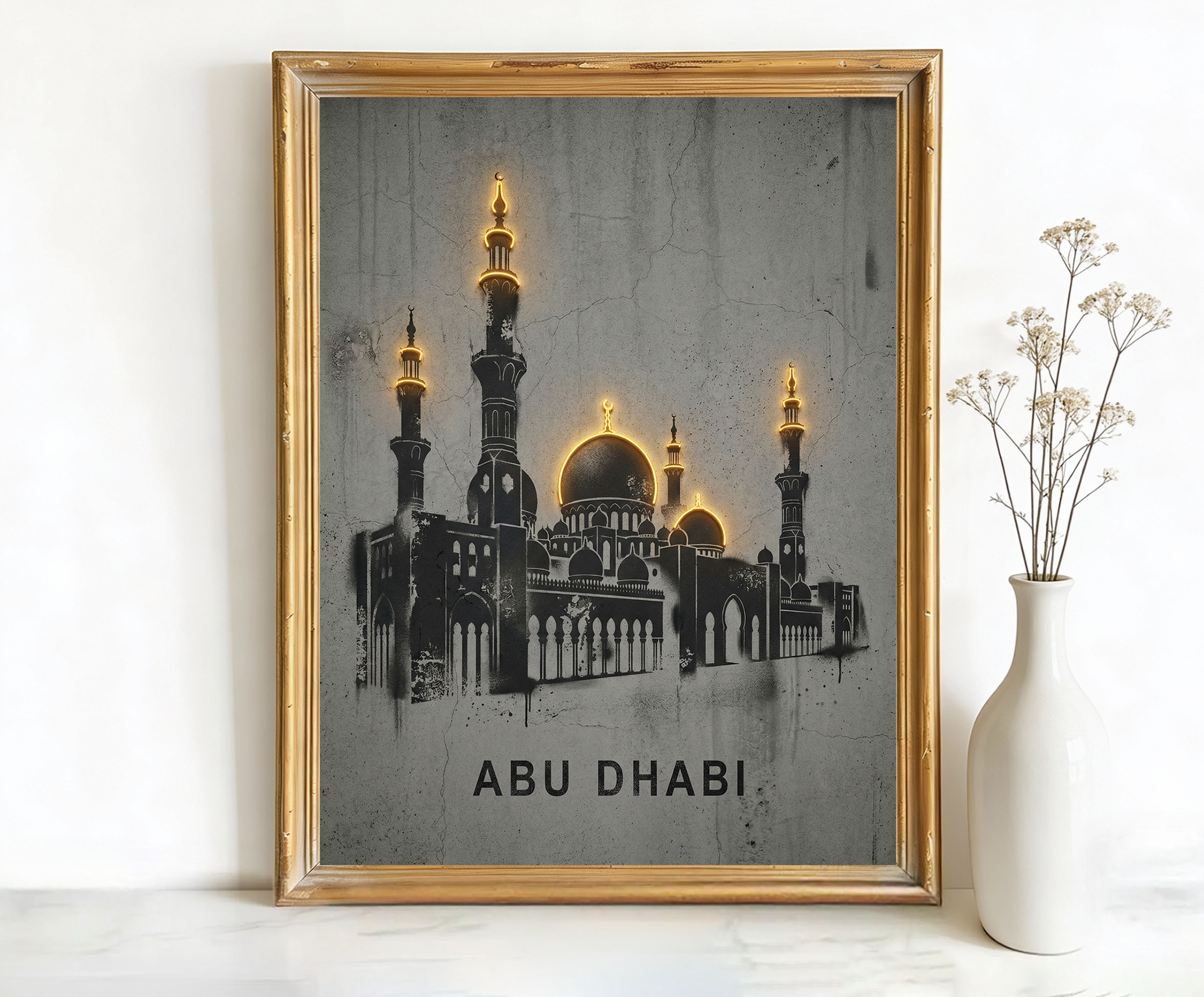 Abu Dhabi United Arab Emirates Sheikh Zayed Grand Mosque Art