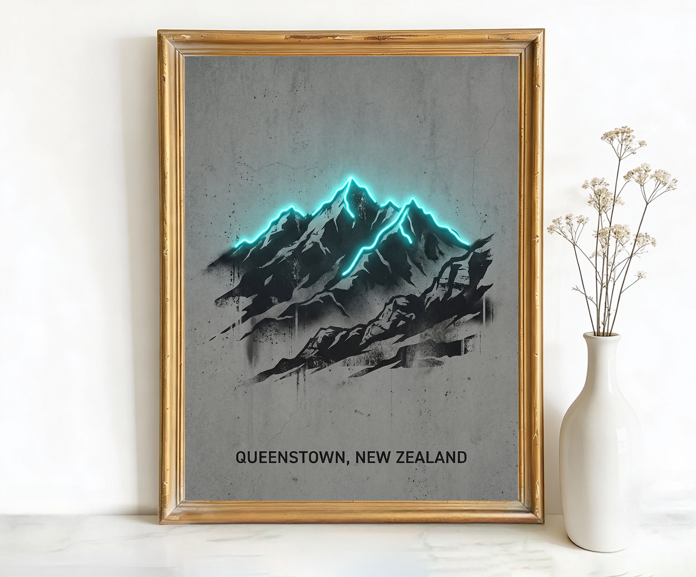 Queenstown New Zealand The Remarkables Art