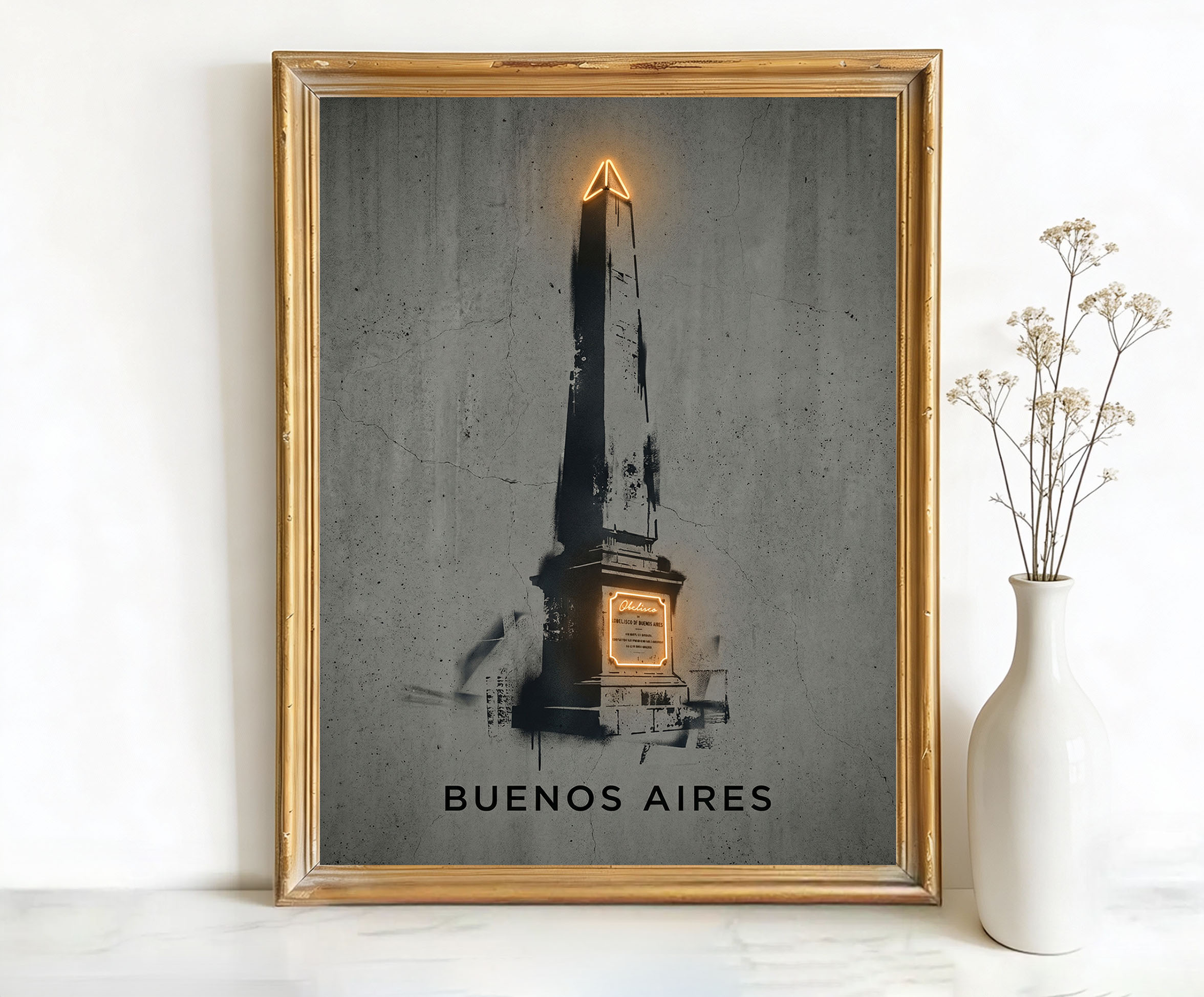 Buenos Aires Argentina Obelisco de Aires Art