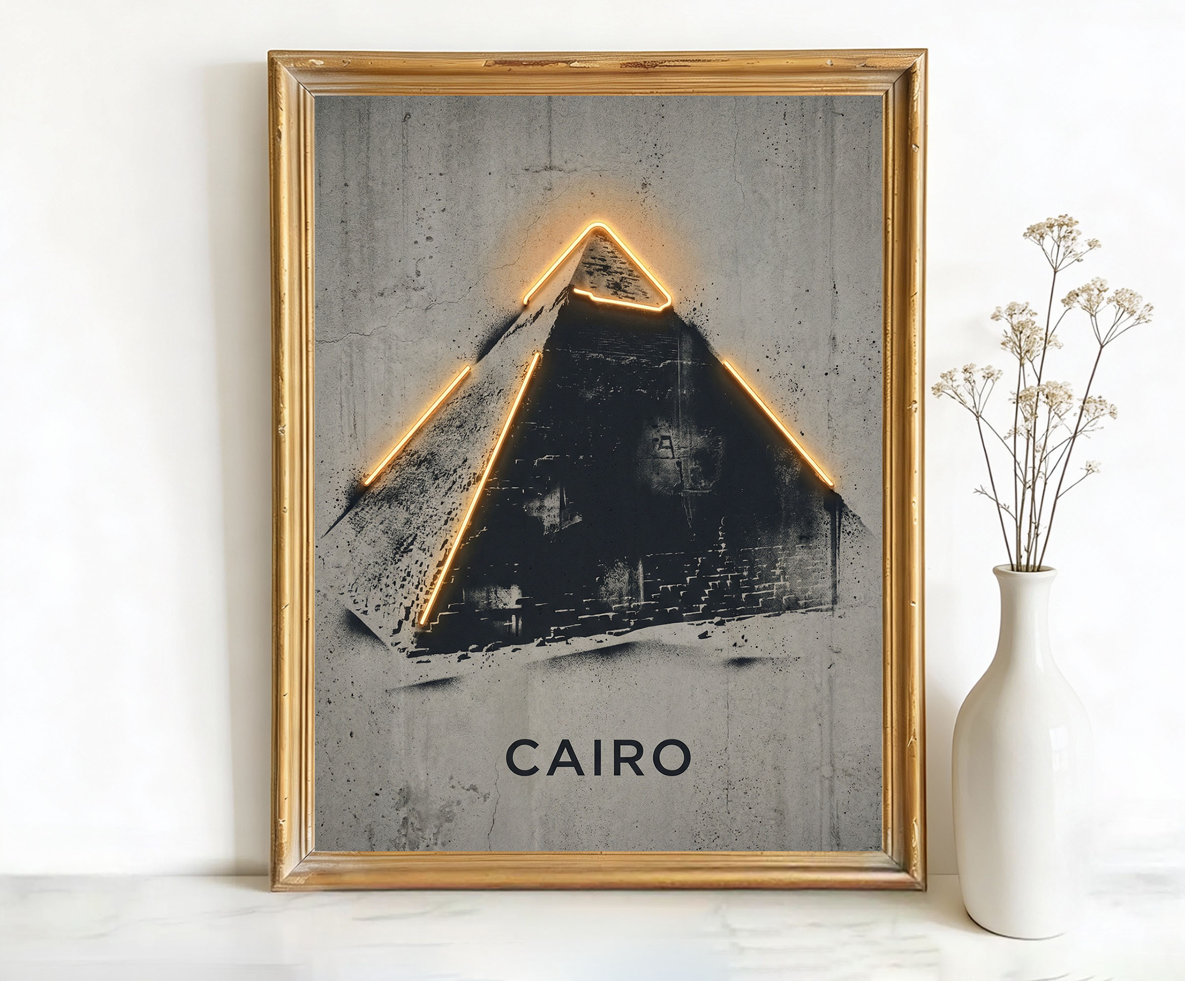 Cairo Egypt Pyramid Art