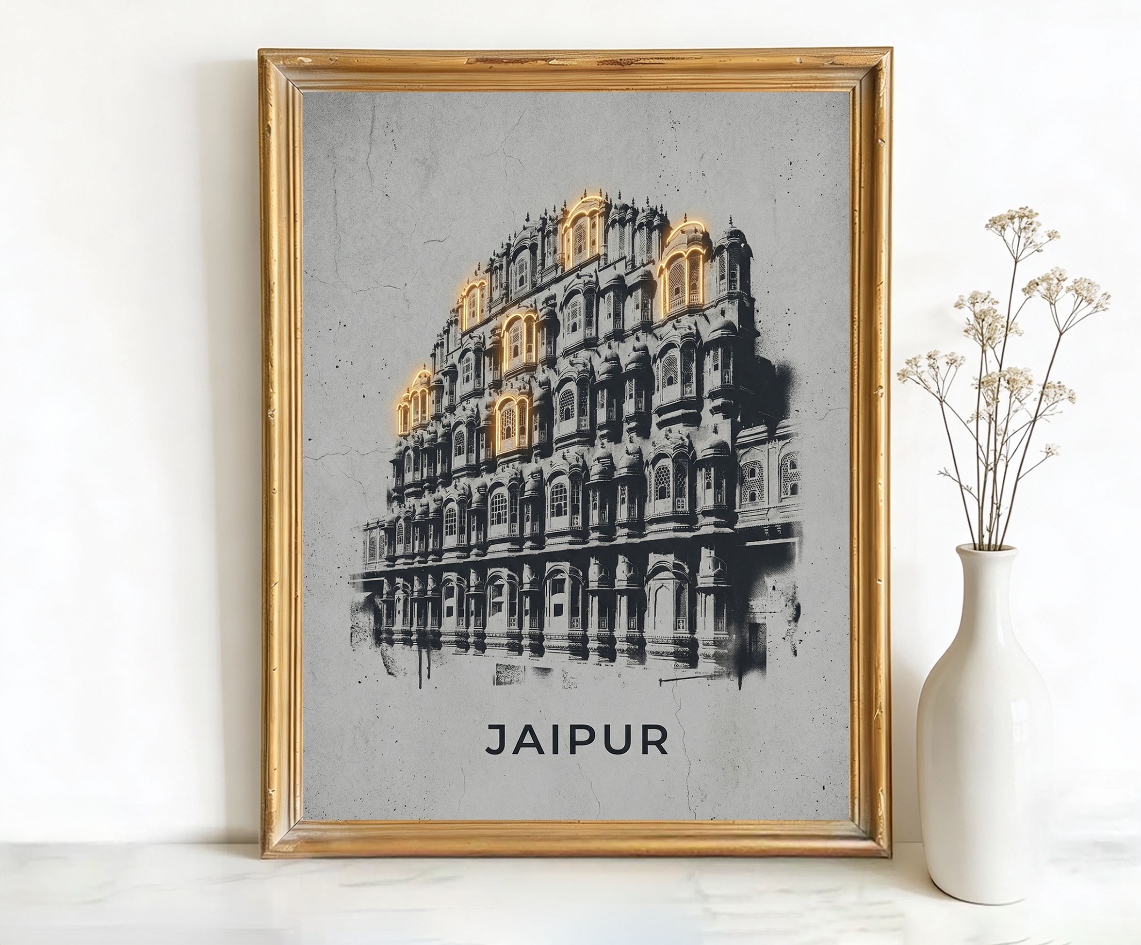 Jaipur Rajasthan Hawa Mahal Art