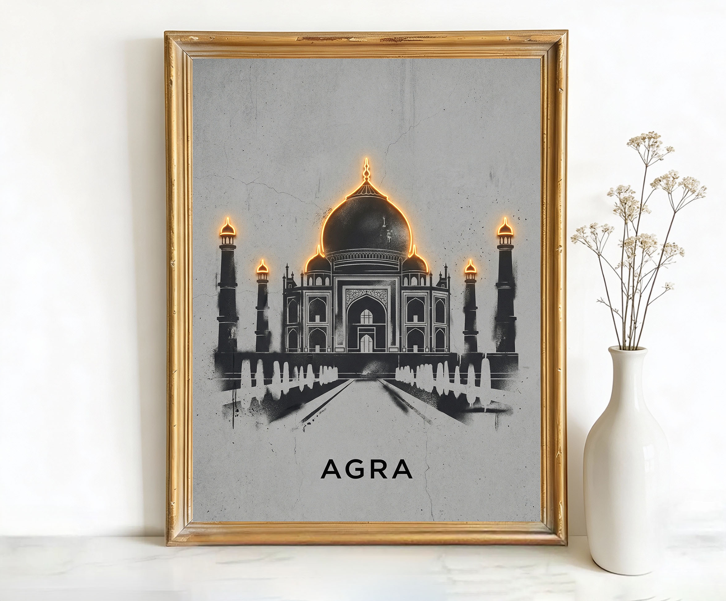 Agra India Taj Mahal Art