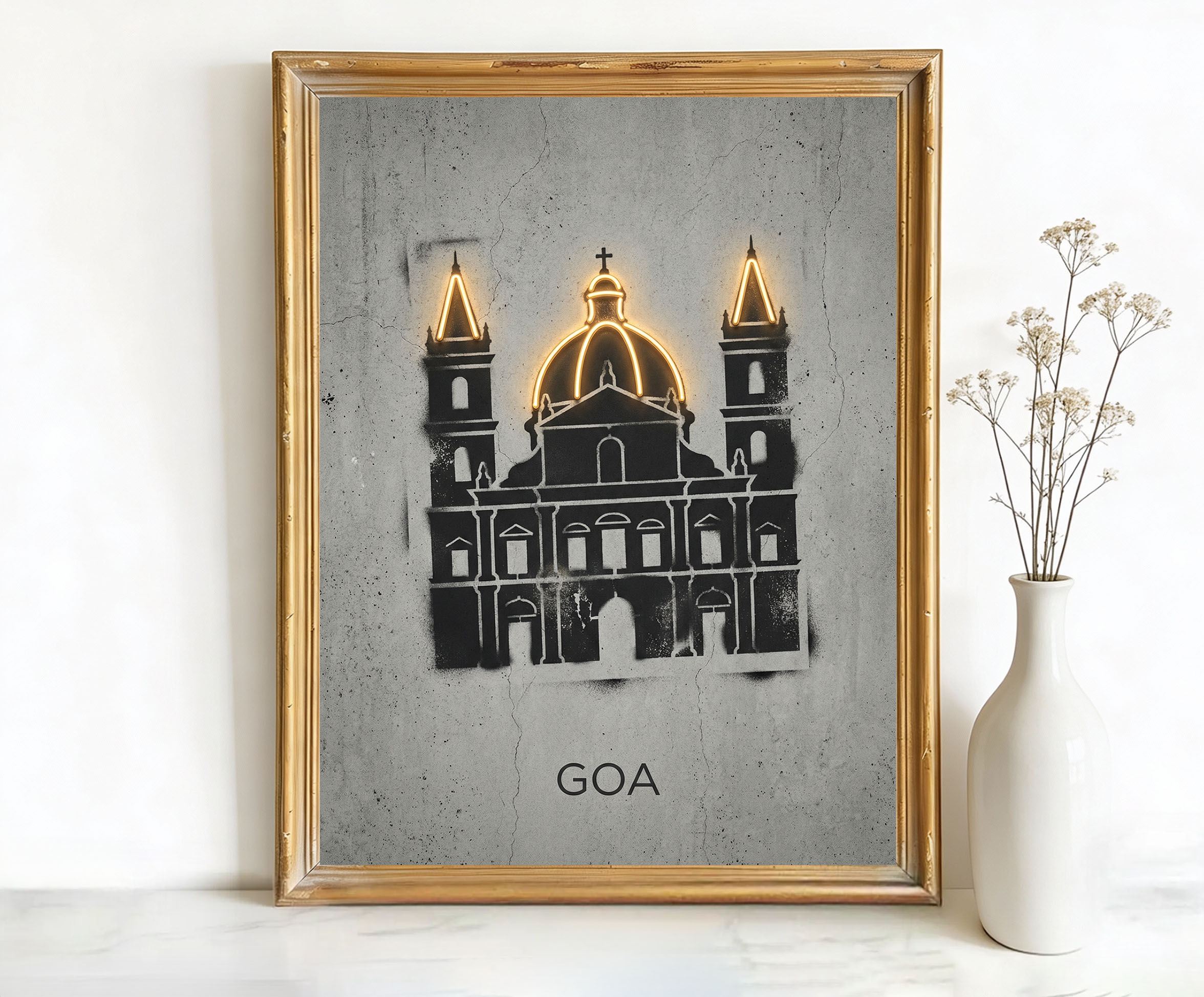 Goa India Church of Our Lady of Immaculate Conception Art