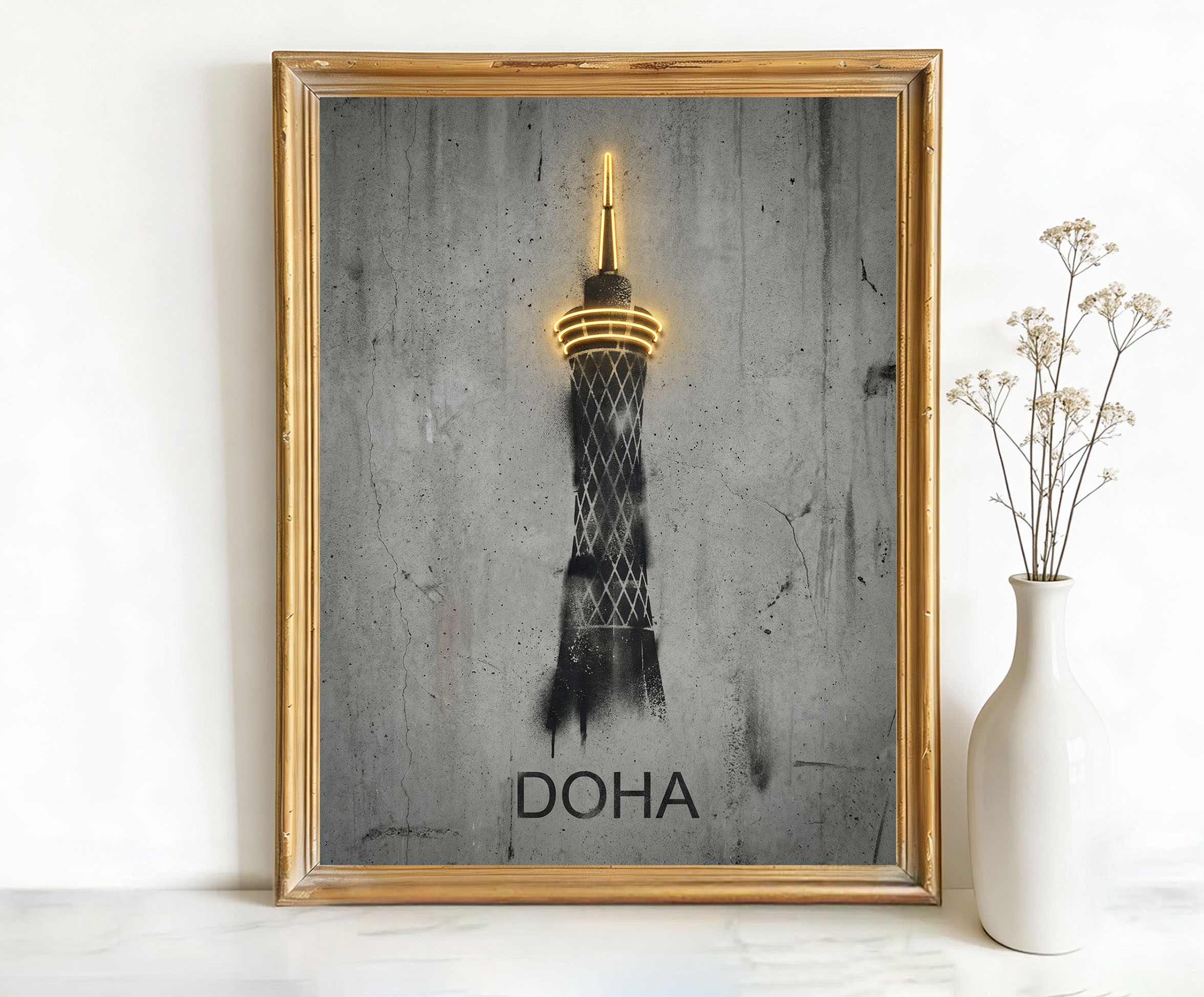 Doha Qatar Tower Art